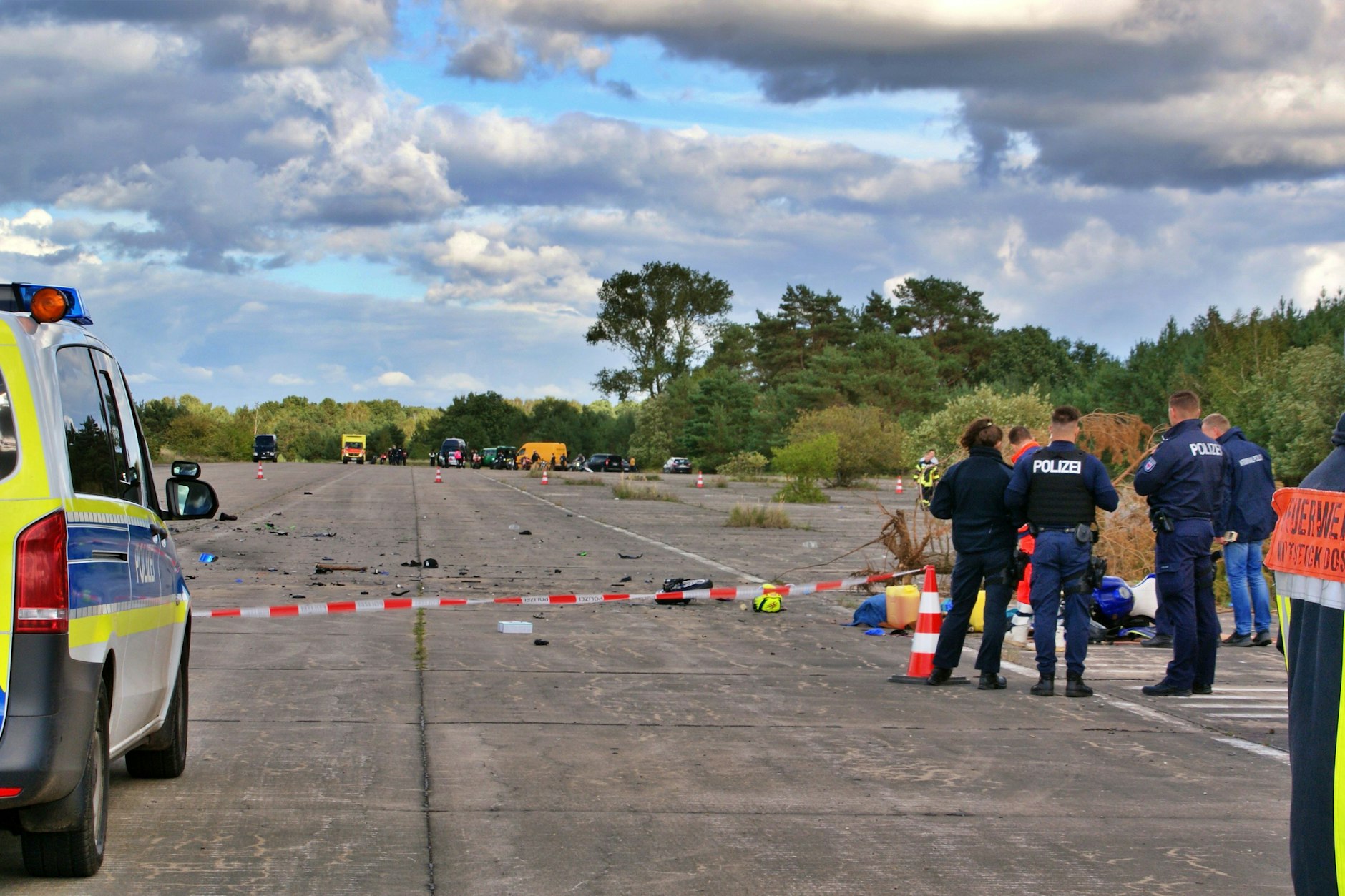 Bei dem Unfall auf einem Motorradtreffen in Alt Daber sind drei Biker getötet worden.
