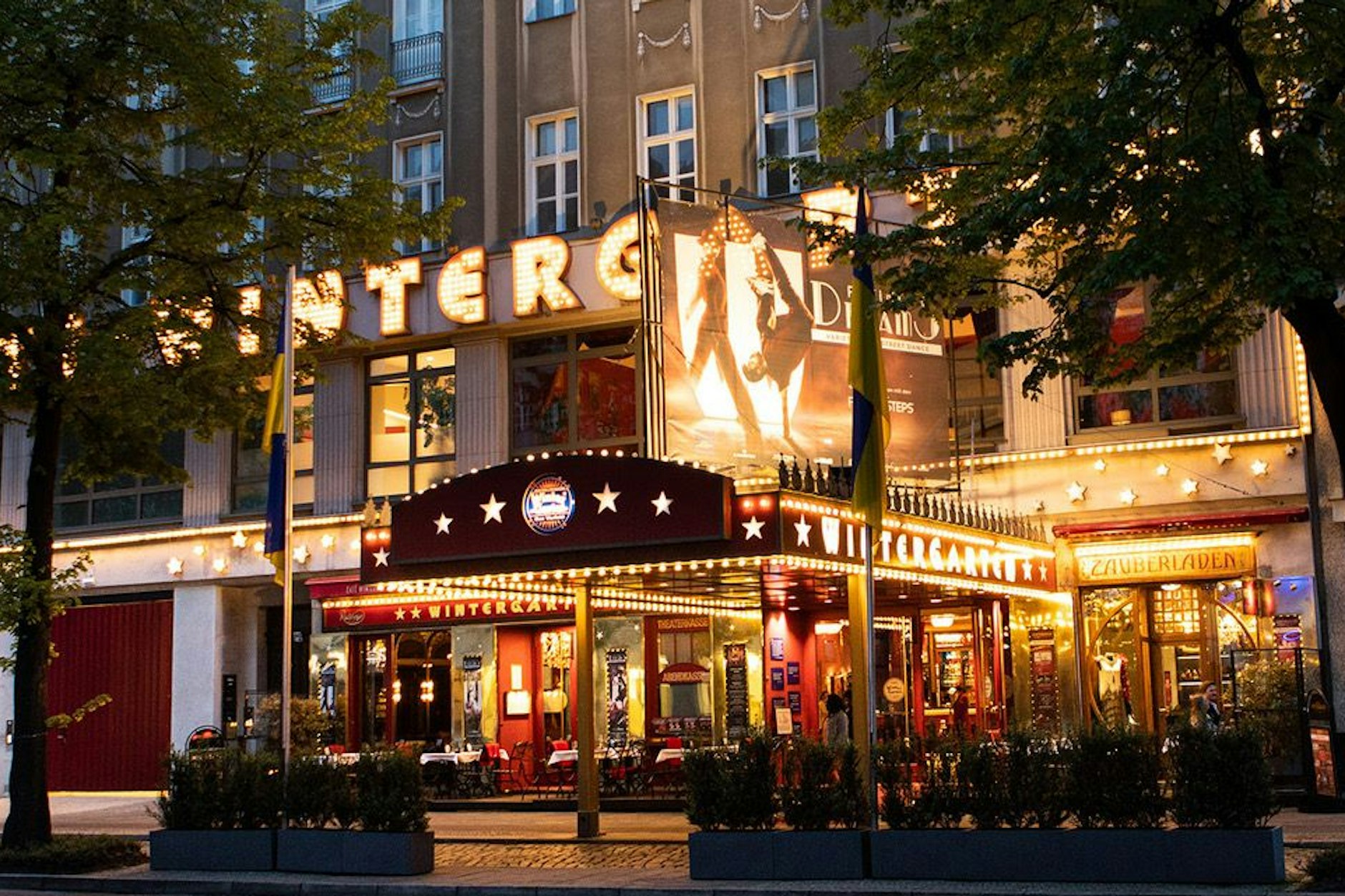 Das Wintergarten Varieté an der Potsdamer Straße in Berlin.