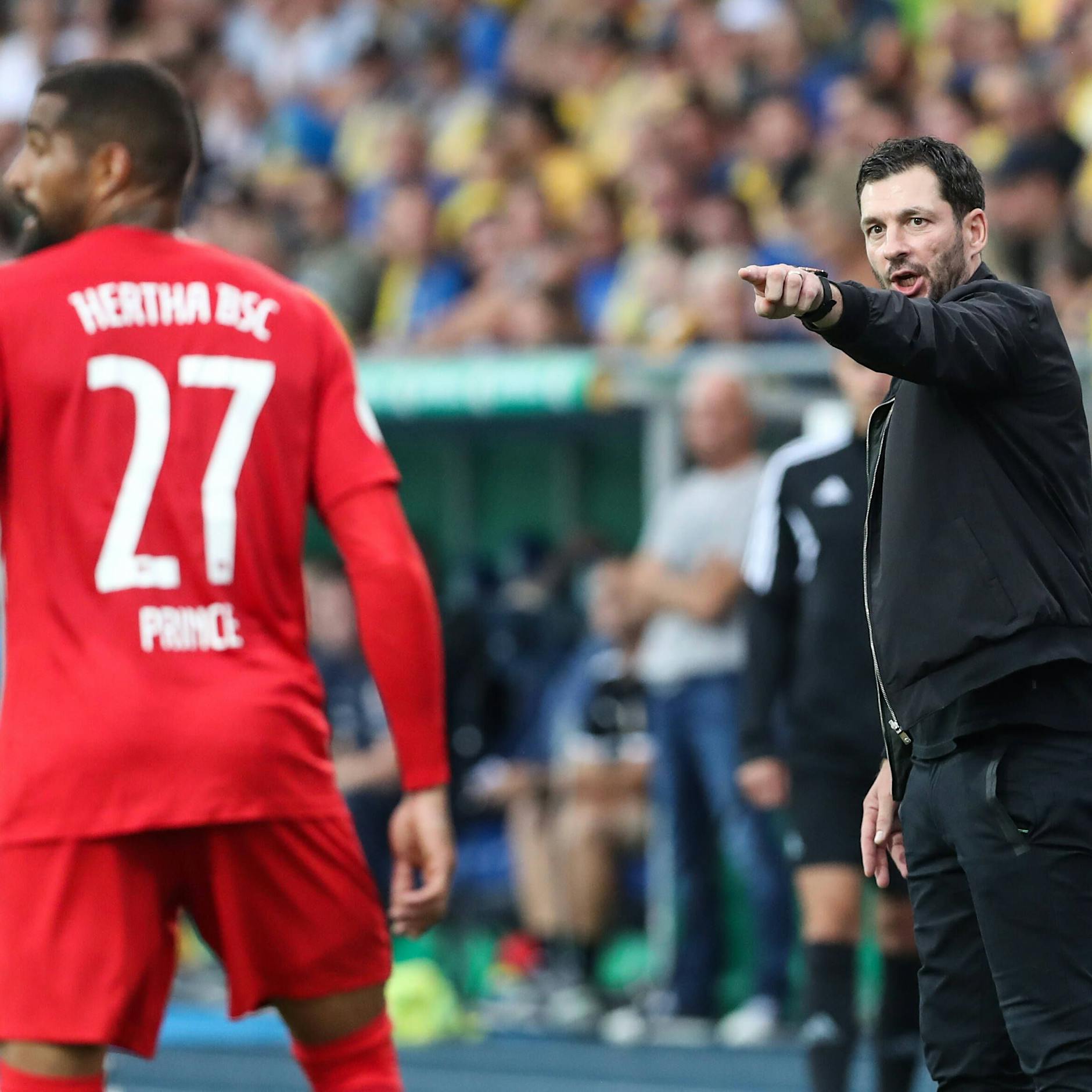 Wegen Prince Boateng: Trainer Sandro Schwarz nimmt Hertha mit nach Hause