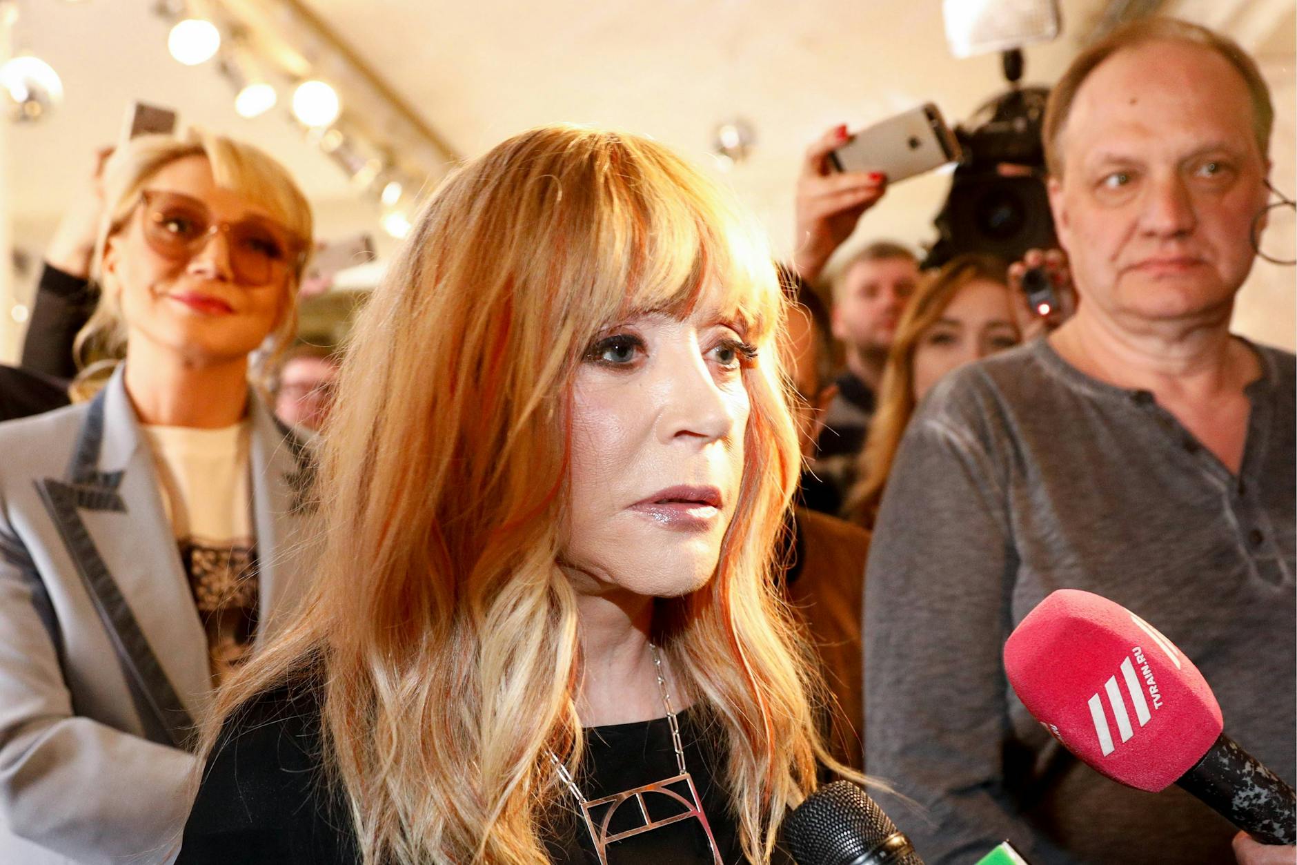 Die russische Sängerin Alla Pugatschowa