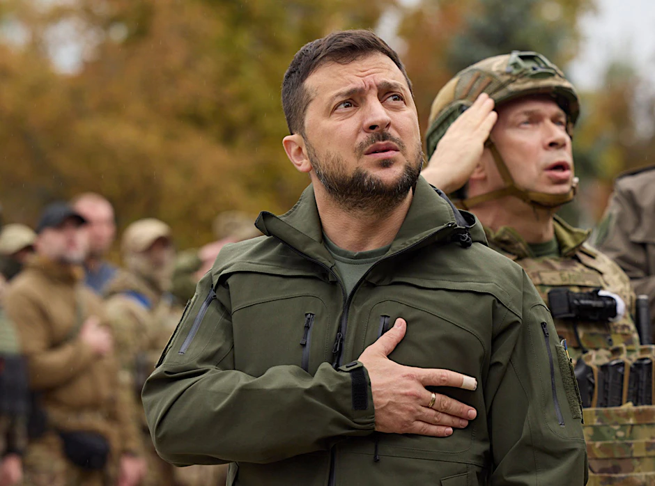 HANDOUT - «Die gesamte Ukraine muss frei sein»: Präsident Wolodymyr Selenskyj.  ffice/AP/dpa