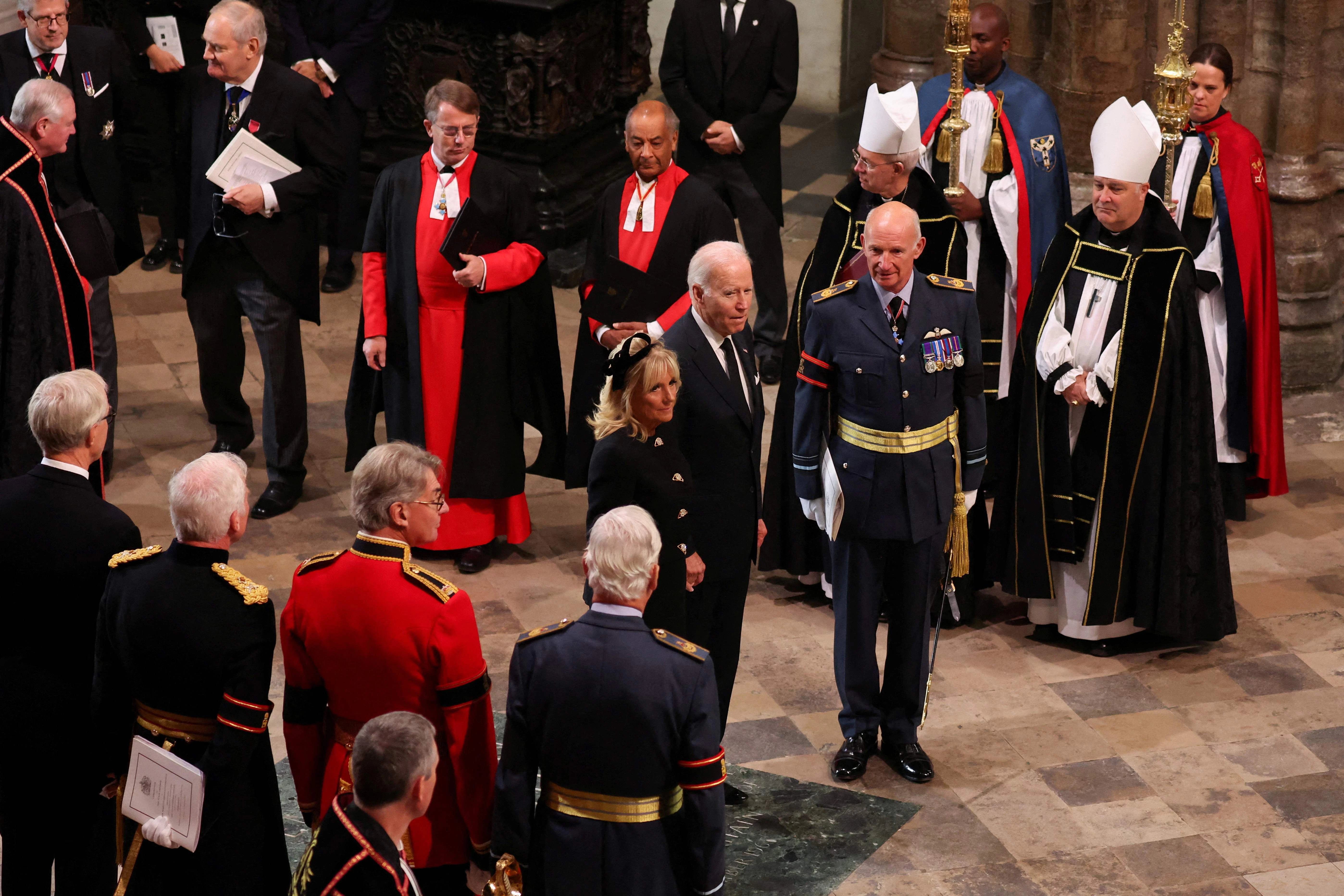 US President Joe Biden und First Lady Jill Biden in Westminster.