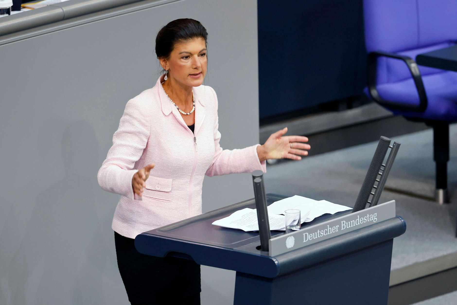 Sahra Wagenknechts jüngste Rede im Bundestag sorgte für mächtig Ärger in der Partei.&nbsp;&nbsp;