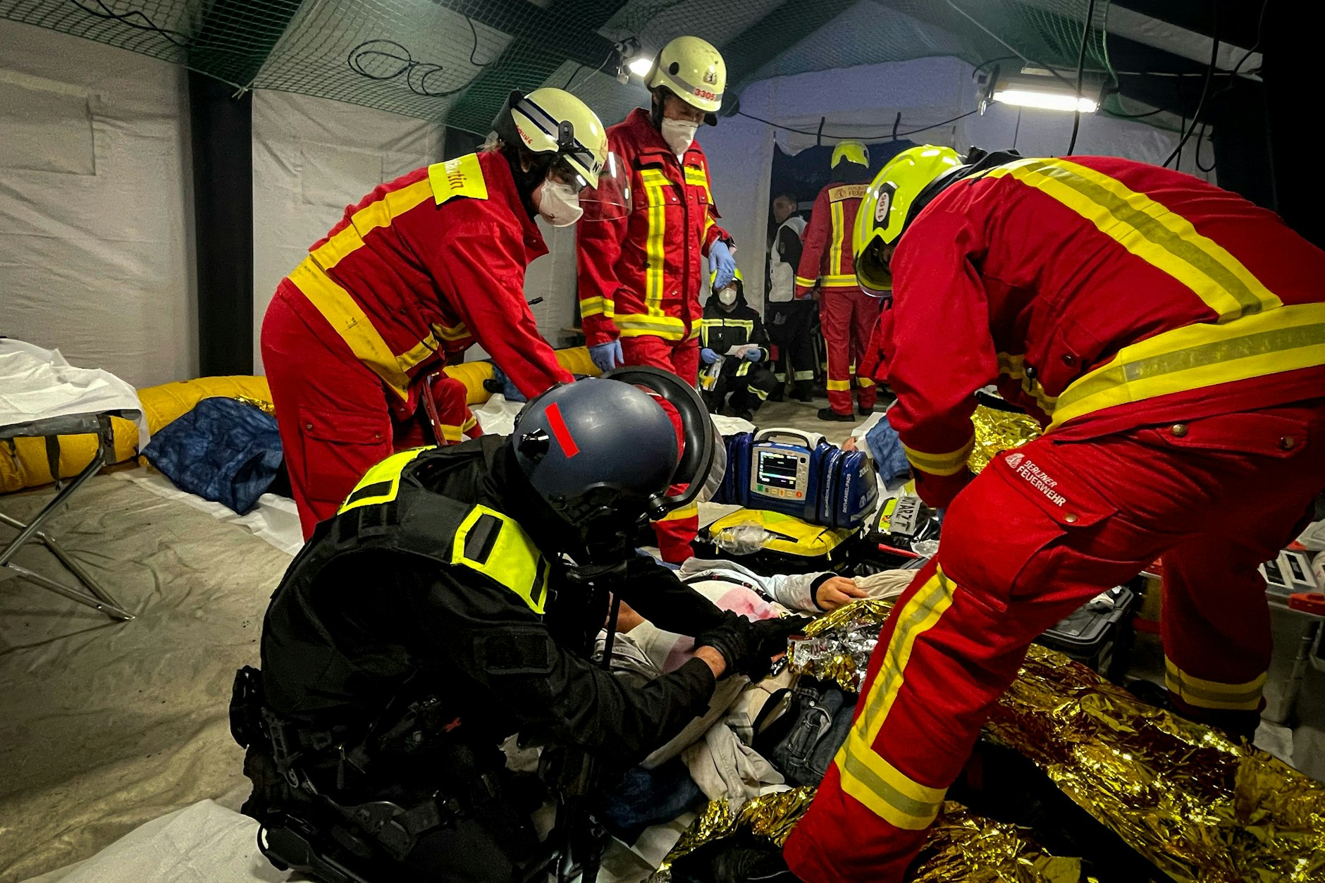 Der Ablageort für Verletzte.