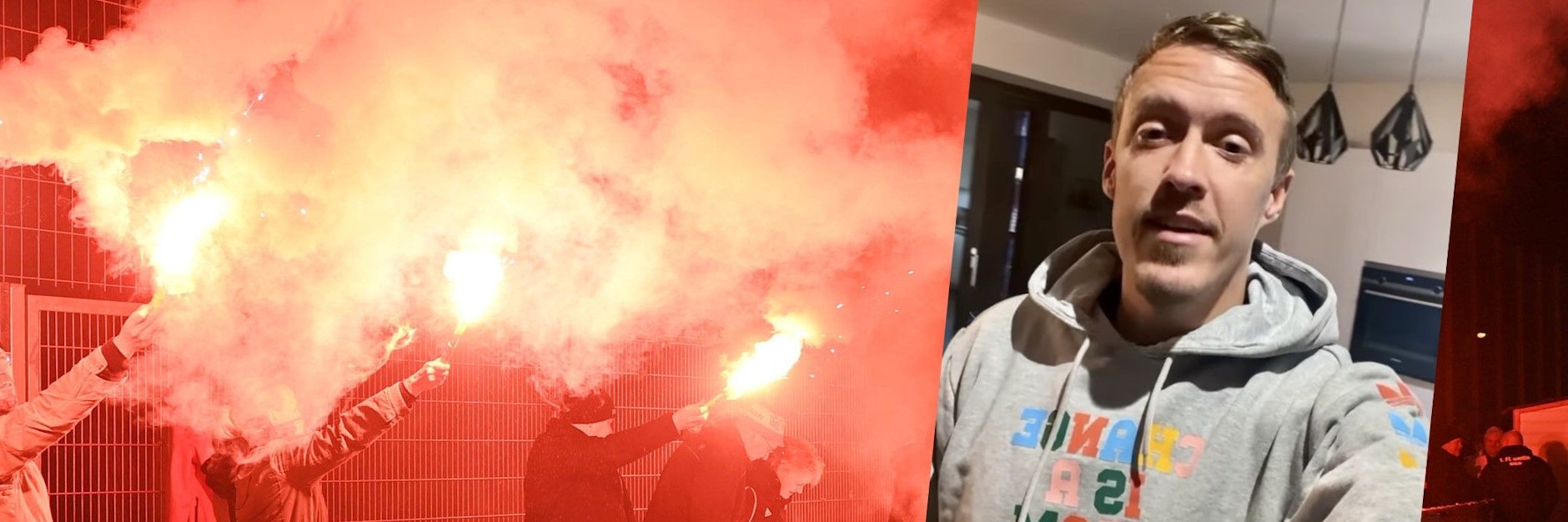 Einige Fans des 1. FC Union zündelten nach dem Wolfsburg-Spiel vor der Haustür von Ex-Spieler Max Kruse (Symbolbild).