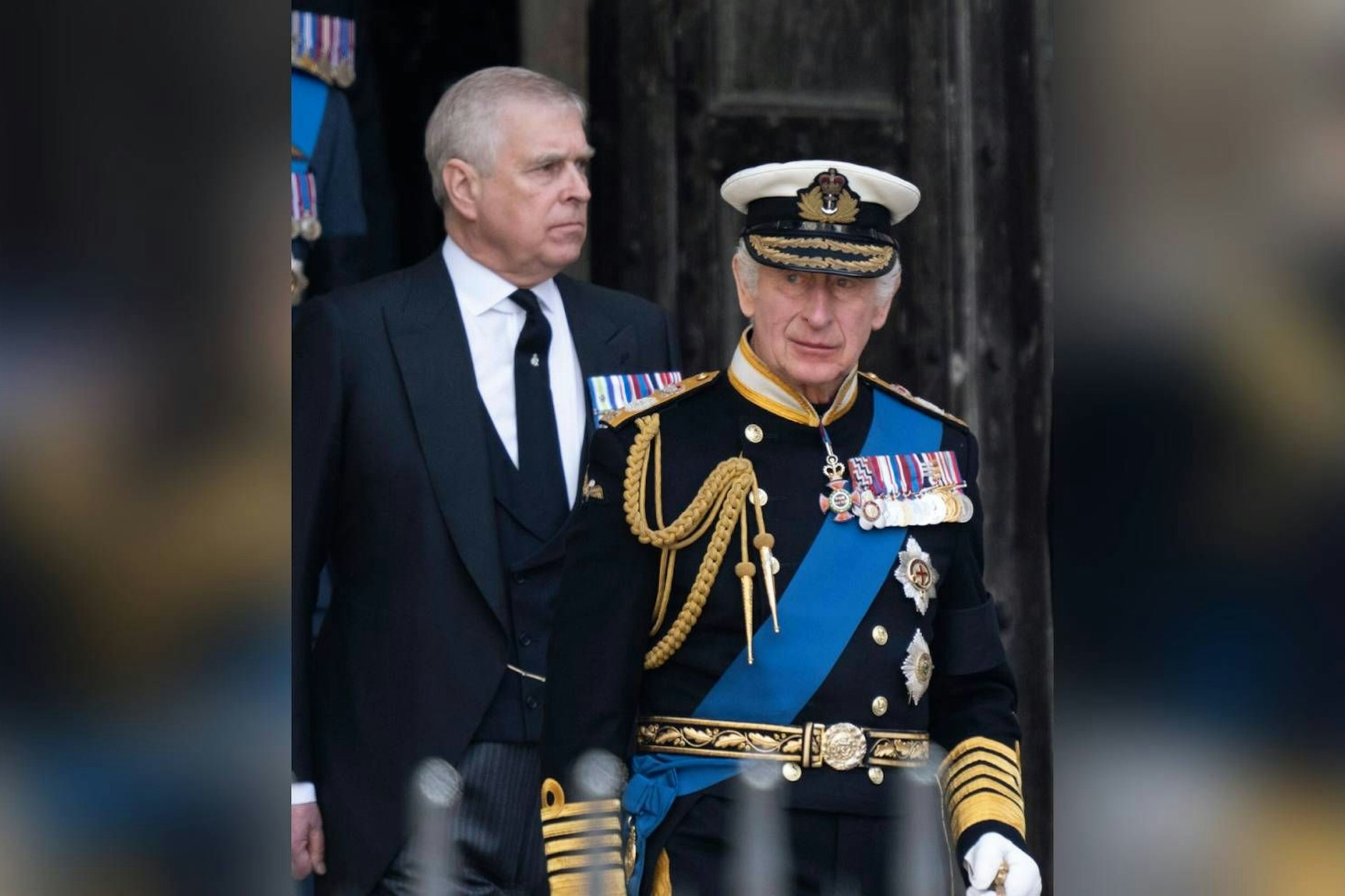 König Charles III. und sein Bruder Prinz Andrew