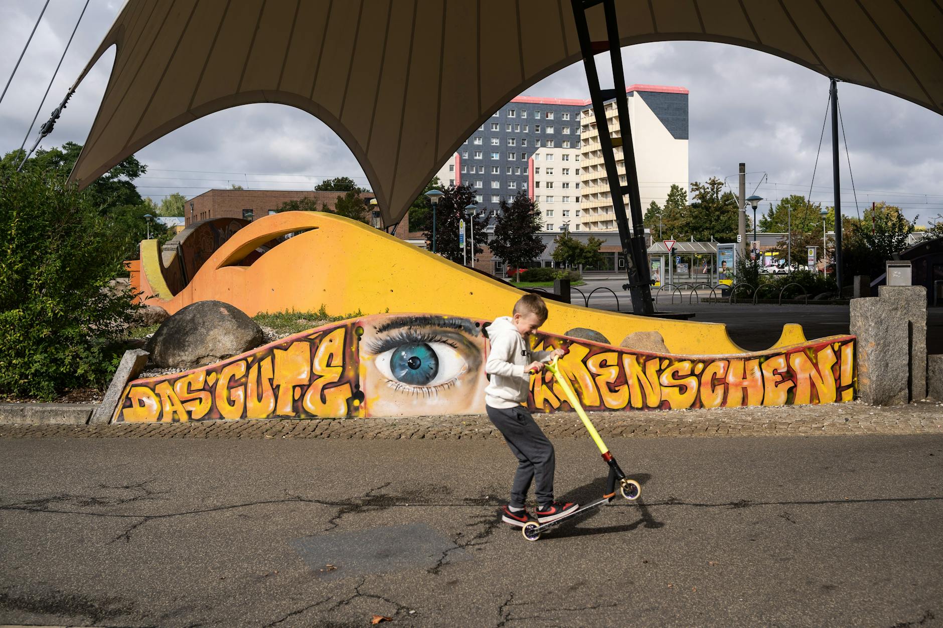 Sachsendorf: Die vielen Plattenbaugebiete in Cottbus wurde in der DDR vor allem für die Kohlekumpel gebaut.