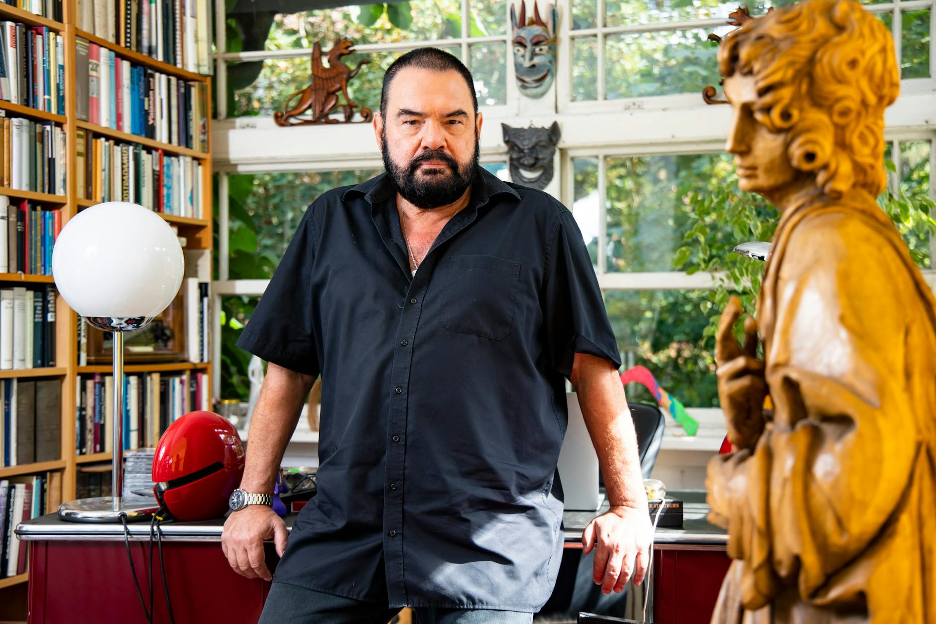 Alphaville-Sänger Marian Gold in seinem Büro