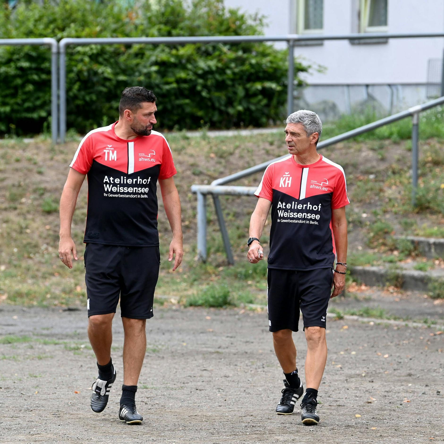 Torsten Mattuschka und Karsten Heine versuchen die VSG Altglienicke nach oben zu bringen.