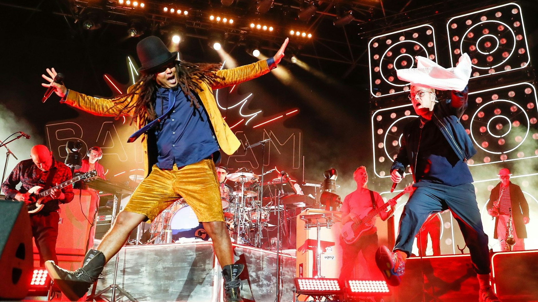 Dancehall-Action versprechen Seeed am Sonntag: Frank Dellé (l.) und Peter Fox.