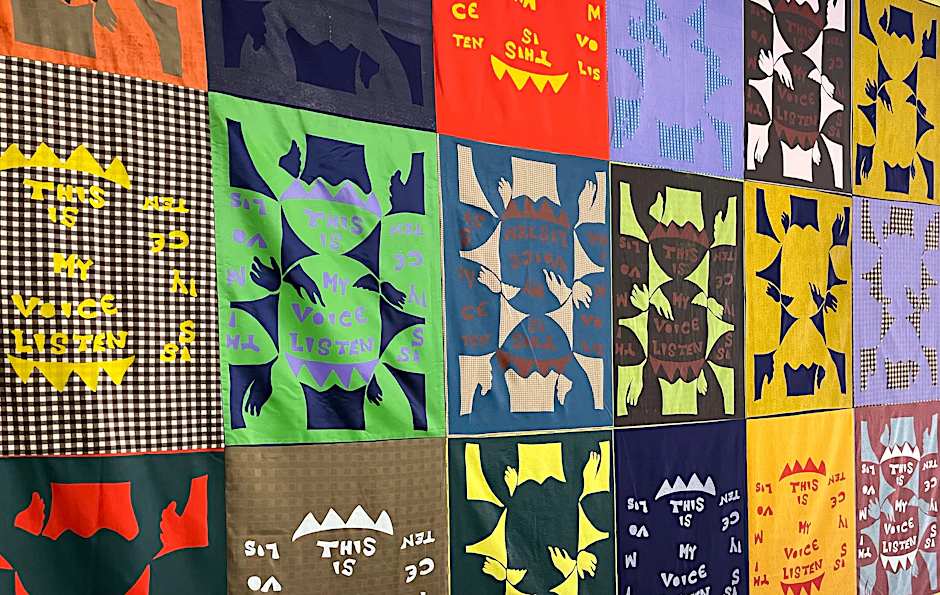 Quilt-Werk, zu sehen auf der Documenta 15