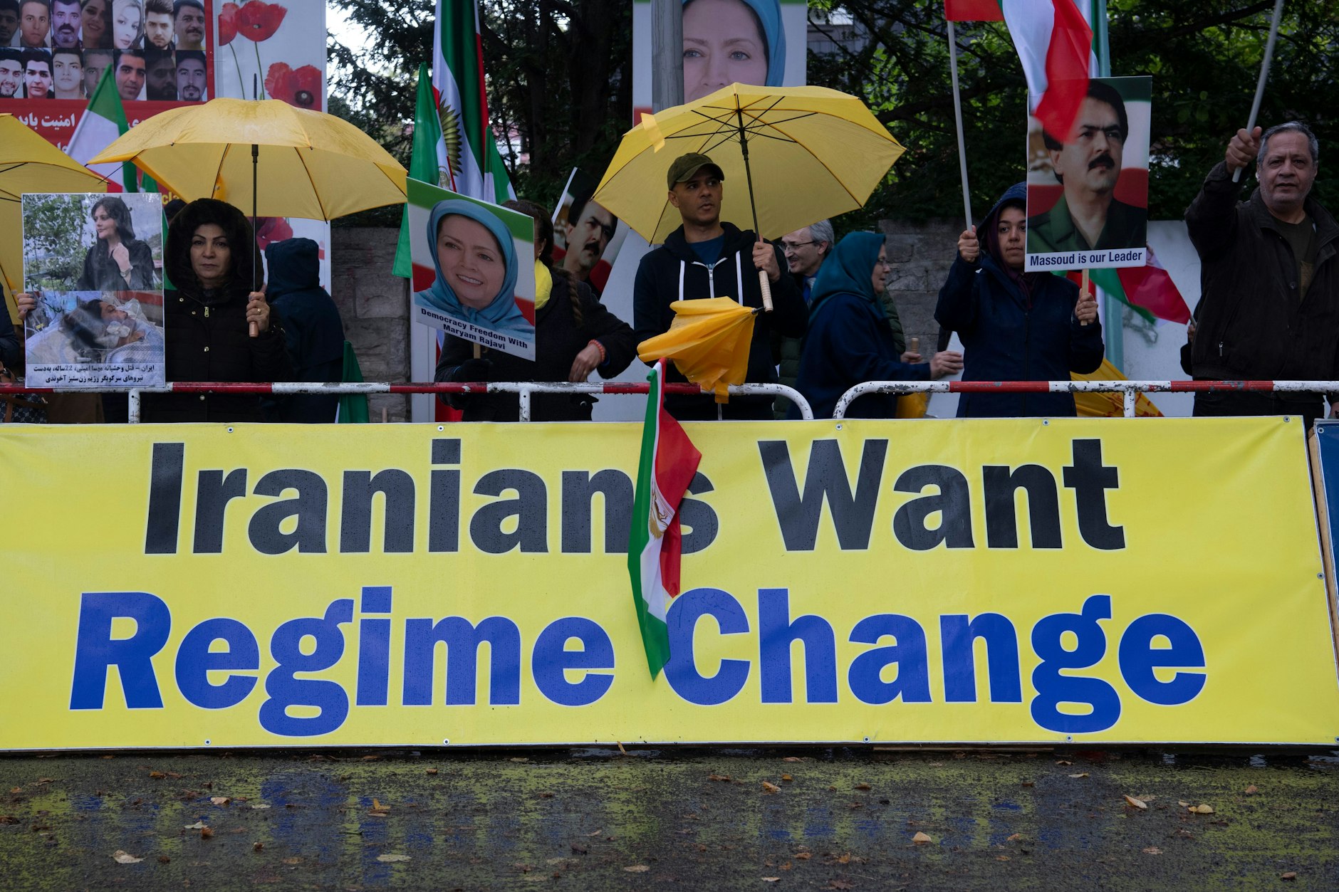 Bereits am Dienstag hatten sich Demonstranten vor der iranischen Botschaft in Berlin versammelt (Archivbild).&nbsp;