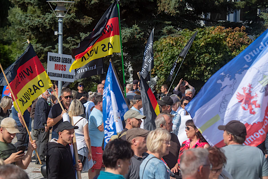 Bereits Anfang des Monats gab es Proteste für die Öffnung der Ostsee-Pipeline in Lubmin.&nbsp;