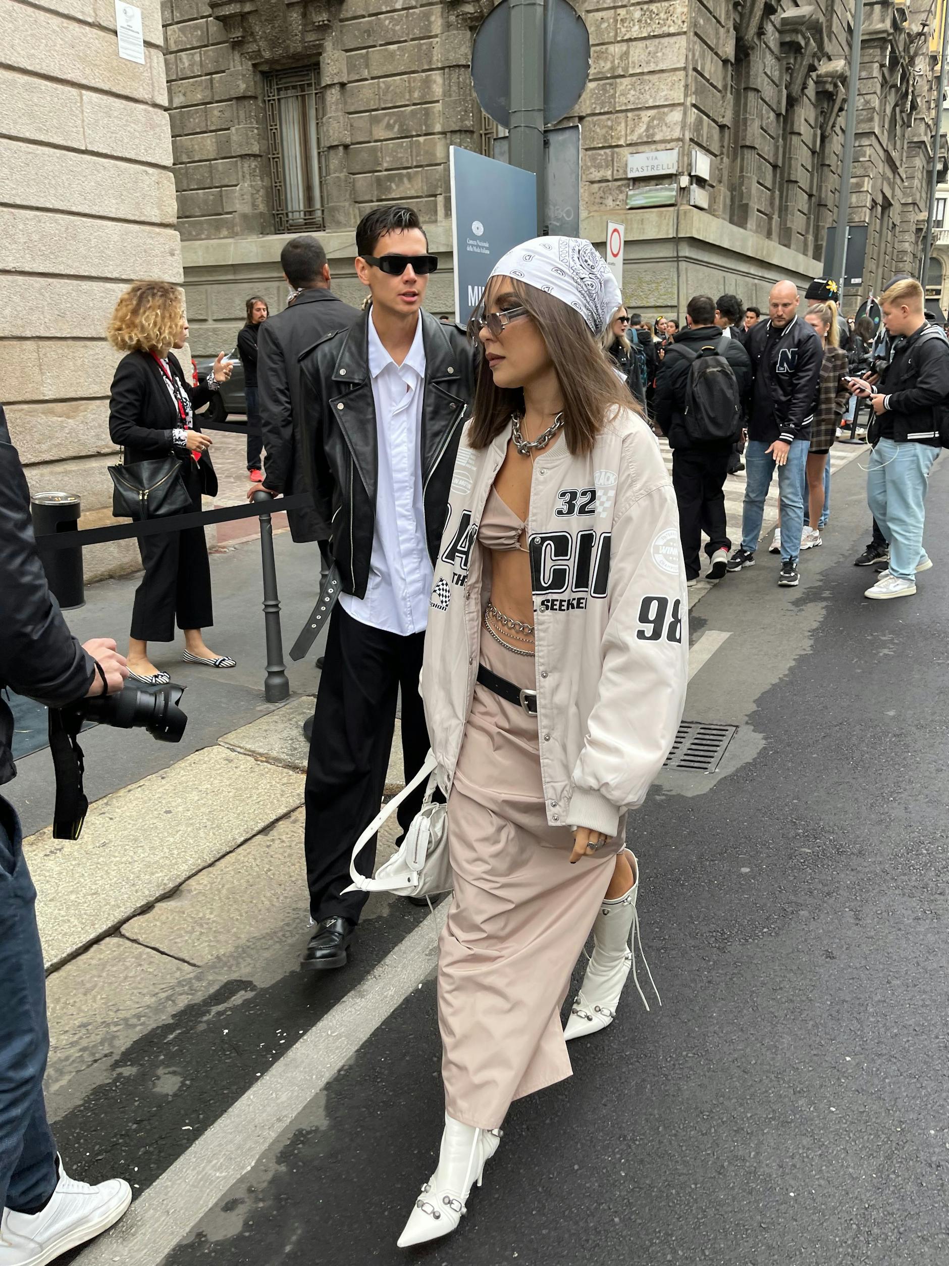 Einstudierter Walk: Gäste der Ferrari-Show am Sonntag.