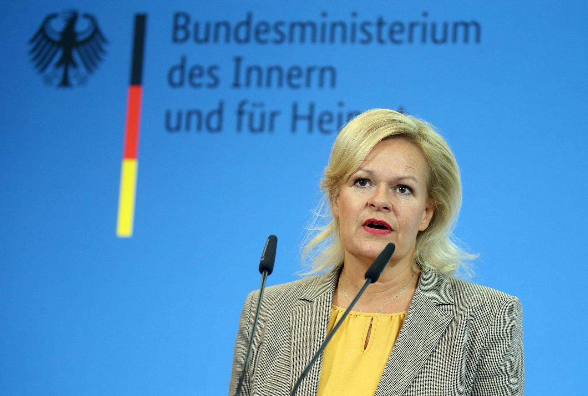 Nancy Faeser ist besorgt über die zunehmende Zahl von Migranten.