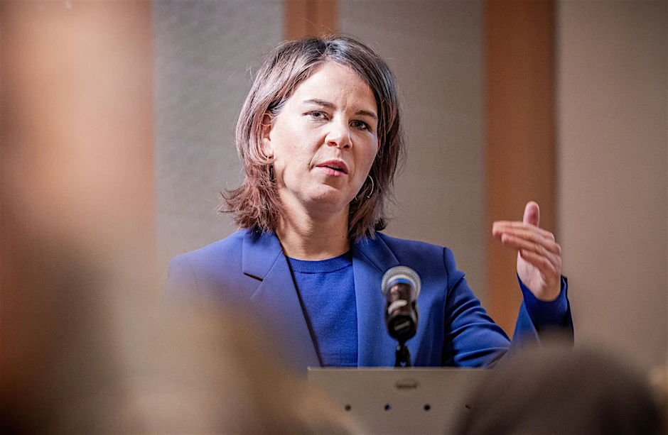 Außenministerin Annalena Baerbock am Rande der 77. Generaldebatte der UN-Vollversammlung.  