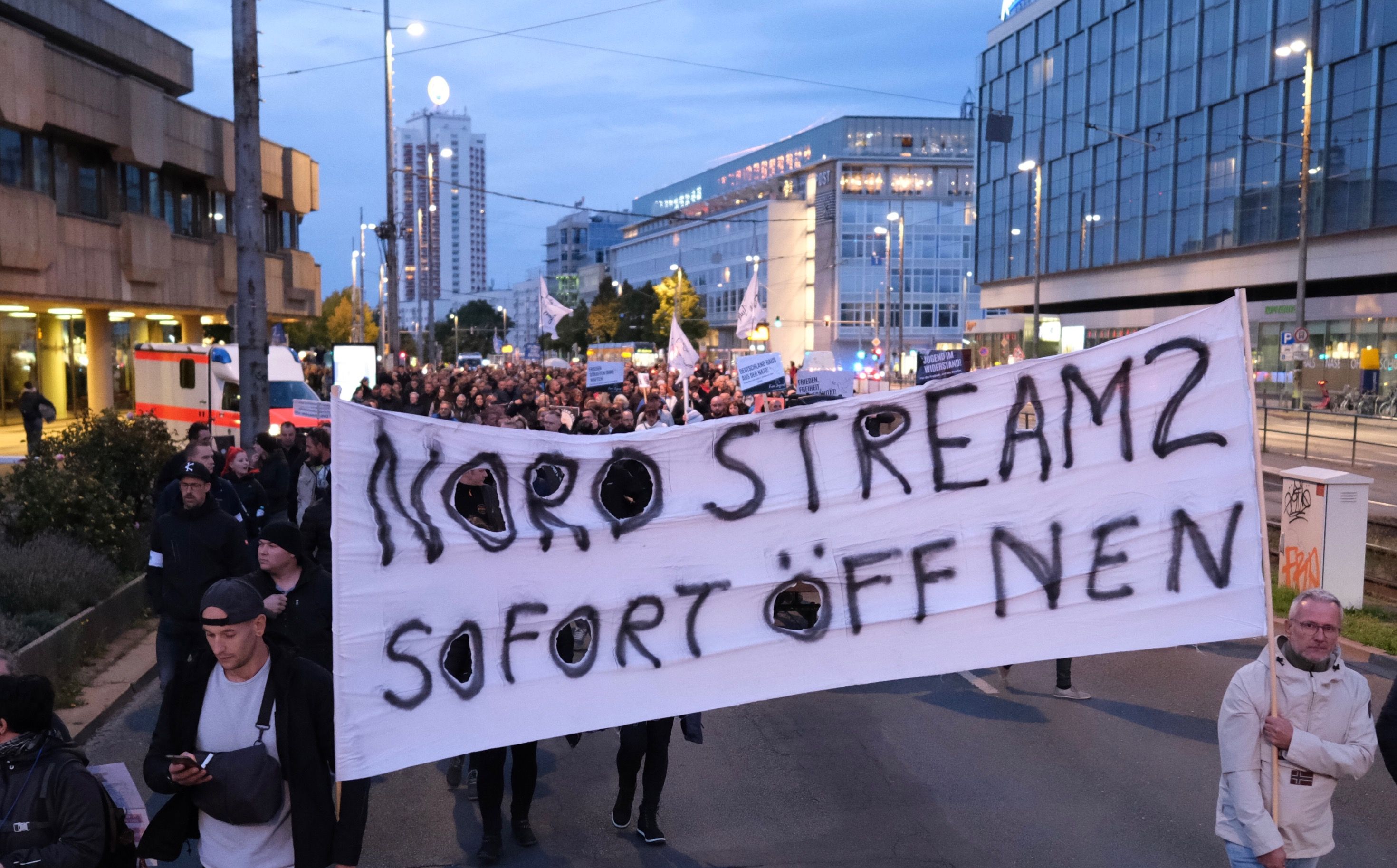 Image - Verletzte bei Demonstration gegen Energiepolitik