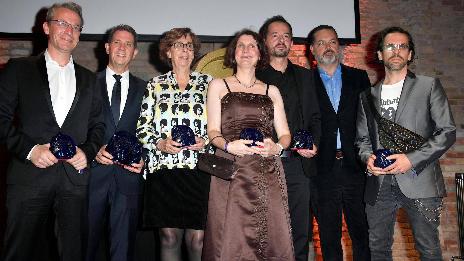 Preisträgerinnen und Preisträger bei der Verleihung des 20. Deutschen Hörfilmpreises in den Bolle-Festsälen am Spree-Bogen, Berlin