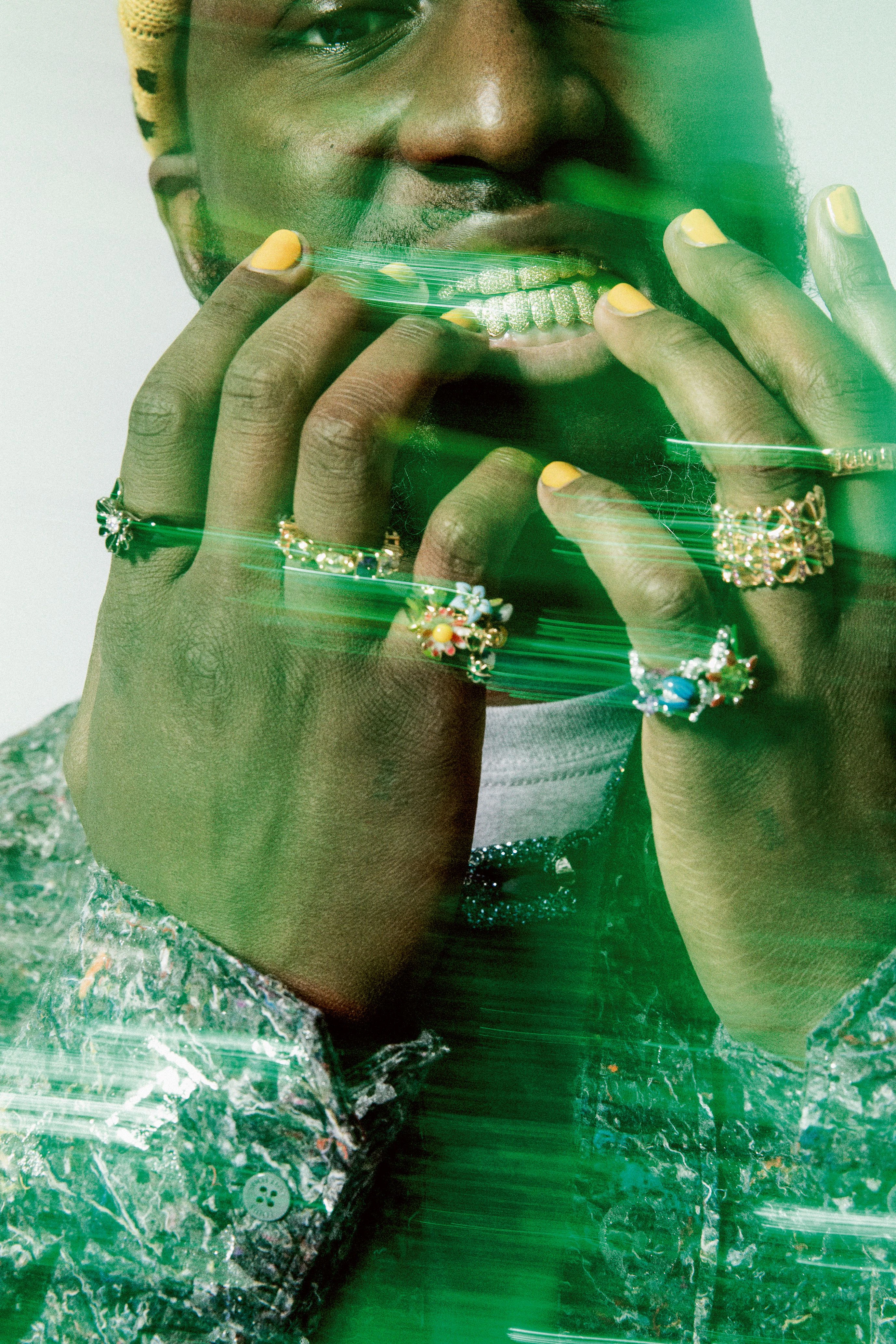 Hier mit Ringen von Dior: Der verstorbene Virgil Abloh war ein Stilvorbild.