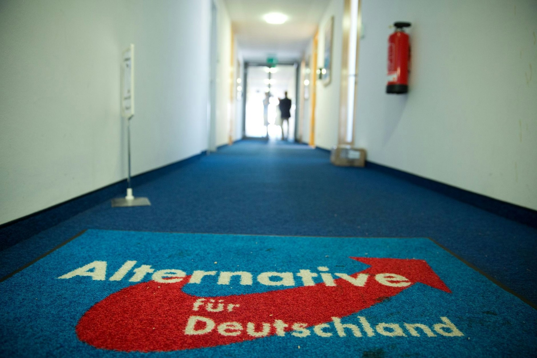 Ein Blick in die Bundesgeschäftsstelle der AfD in der Berliner Schillstraße.