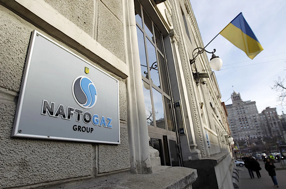 Gaskonzern Naftogaz in Kiew: Der staatliche ukrainische Gaskonzern fordert Zahlungen von Gazprom.&nbsp;