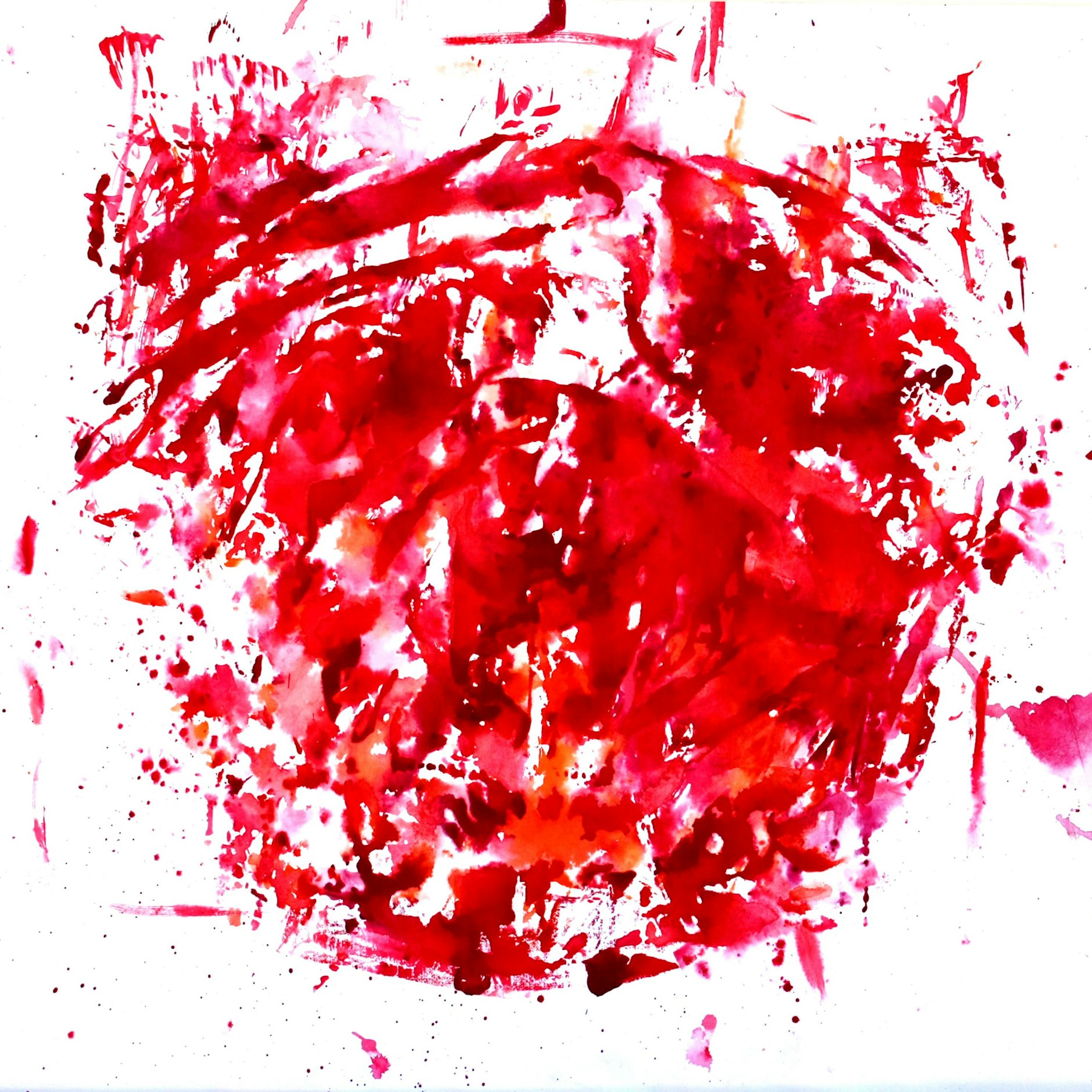 „Fanblock! Das Schlagende Herz des Vereins“ von Torsten Schlüter, Acryl auf Karton