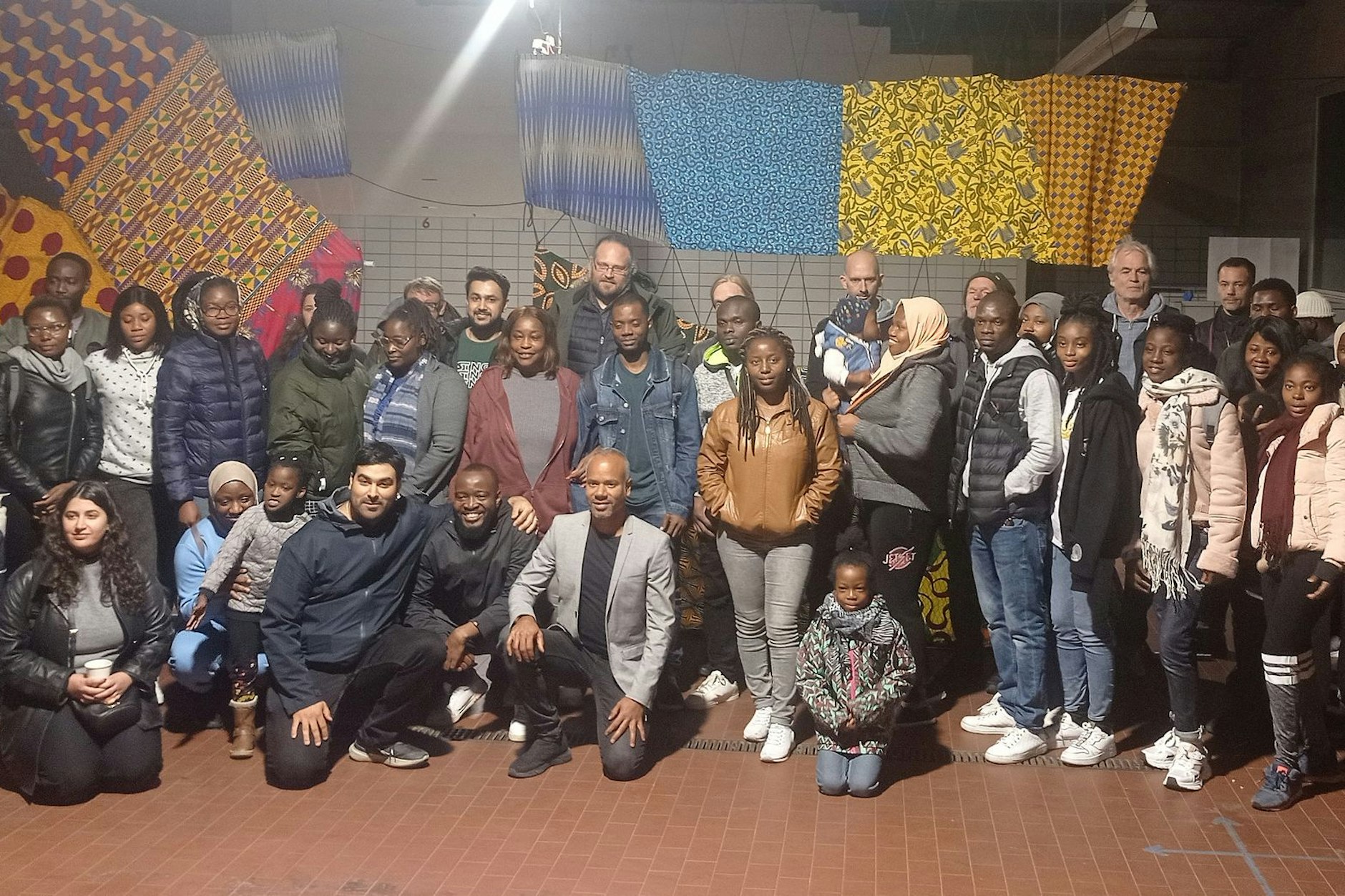 Mitglieder des Tubman Networks in der Vereinszentrale am Mittwochabend.