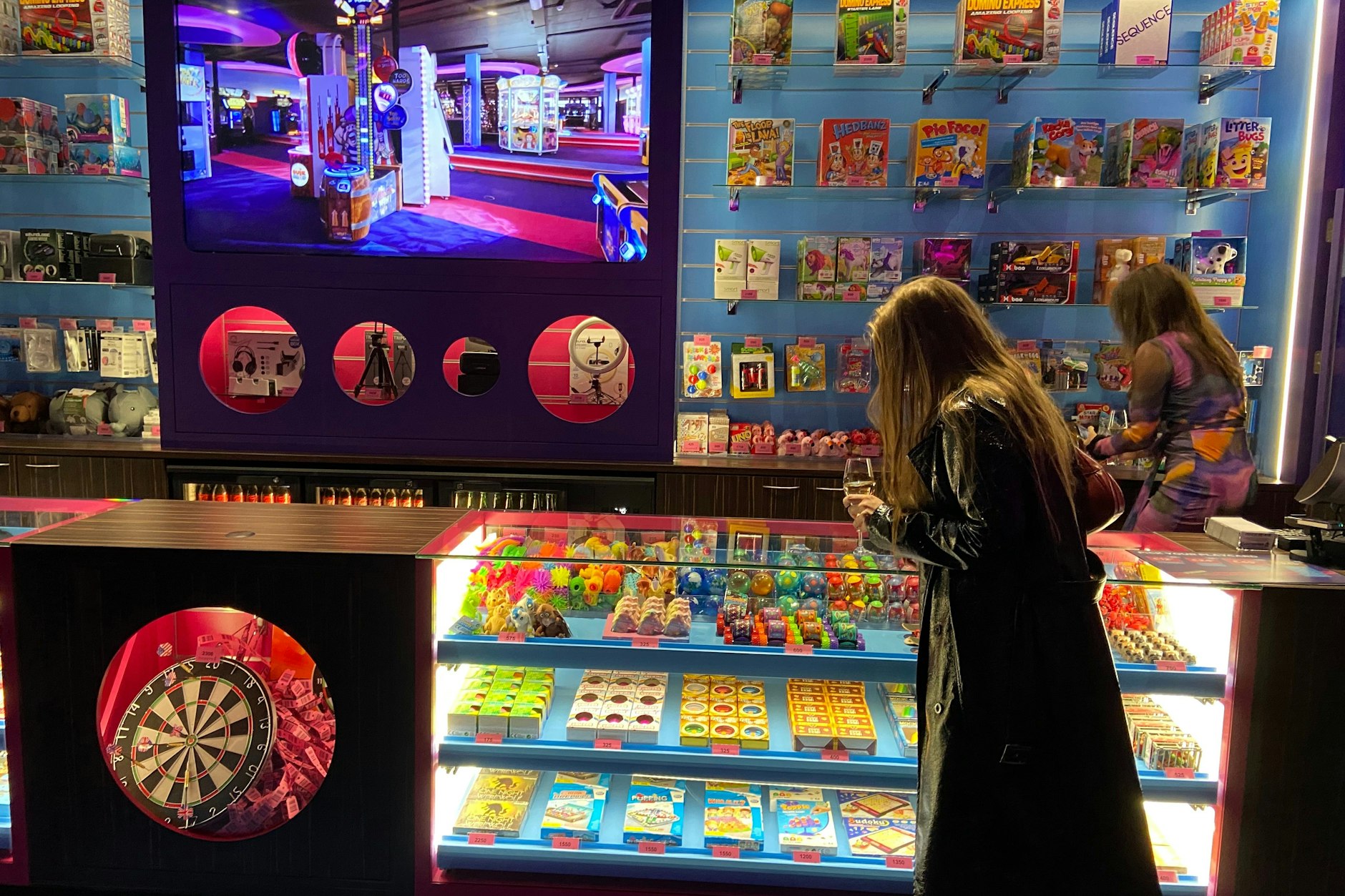 Hier können erspielte Tickets gegen Preise eingetauscht werden.