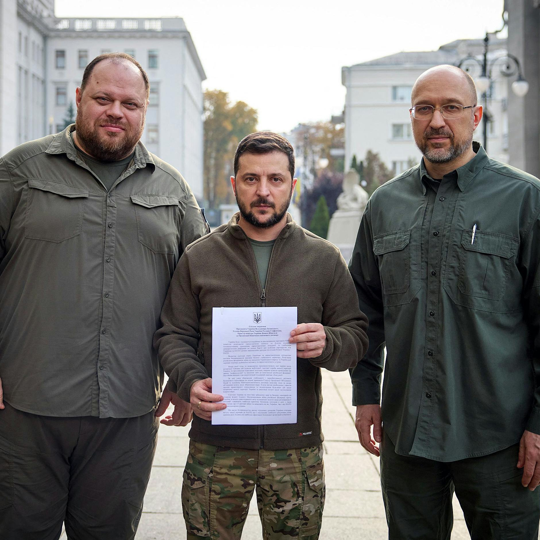 Nach Putin-Rede: Ukraine beantragt NATO-Mitgliedschaft