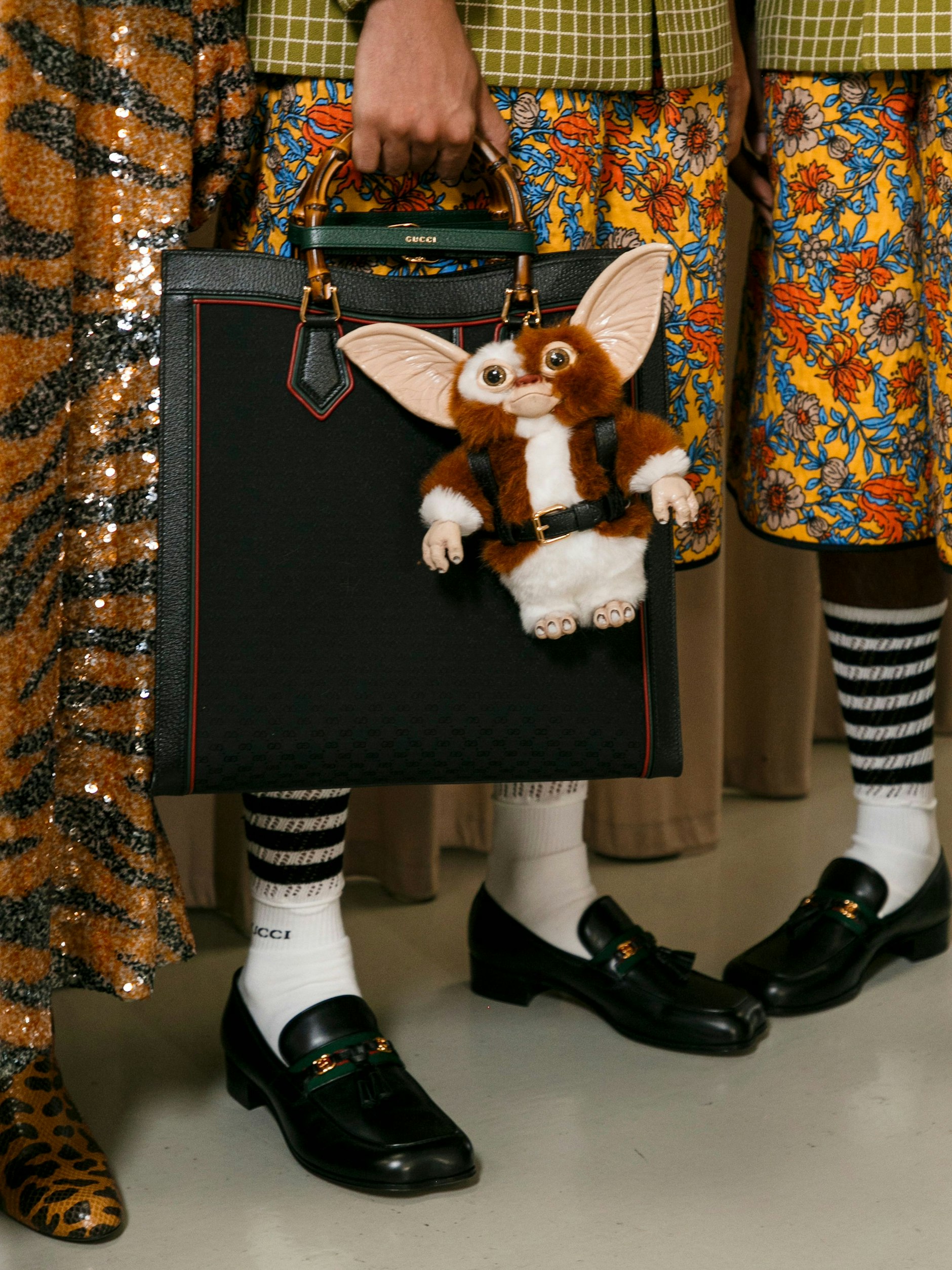 Die Gucci-Tasche mit Plüsch-Gremlin.