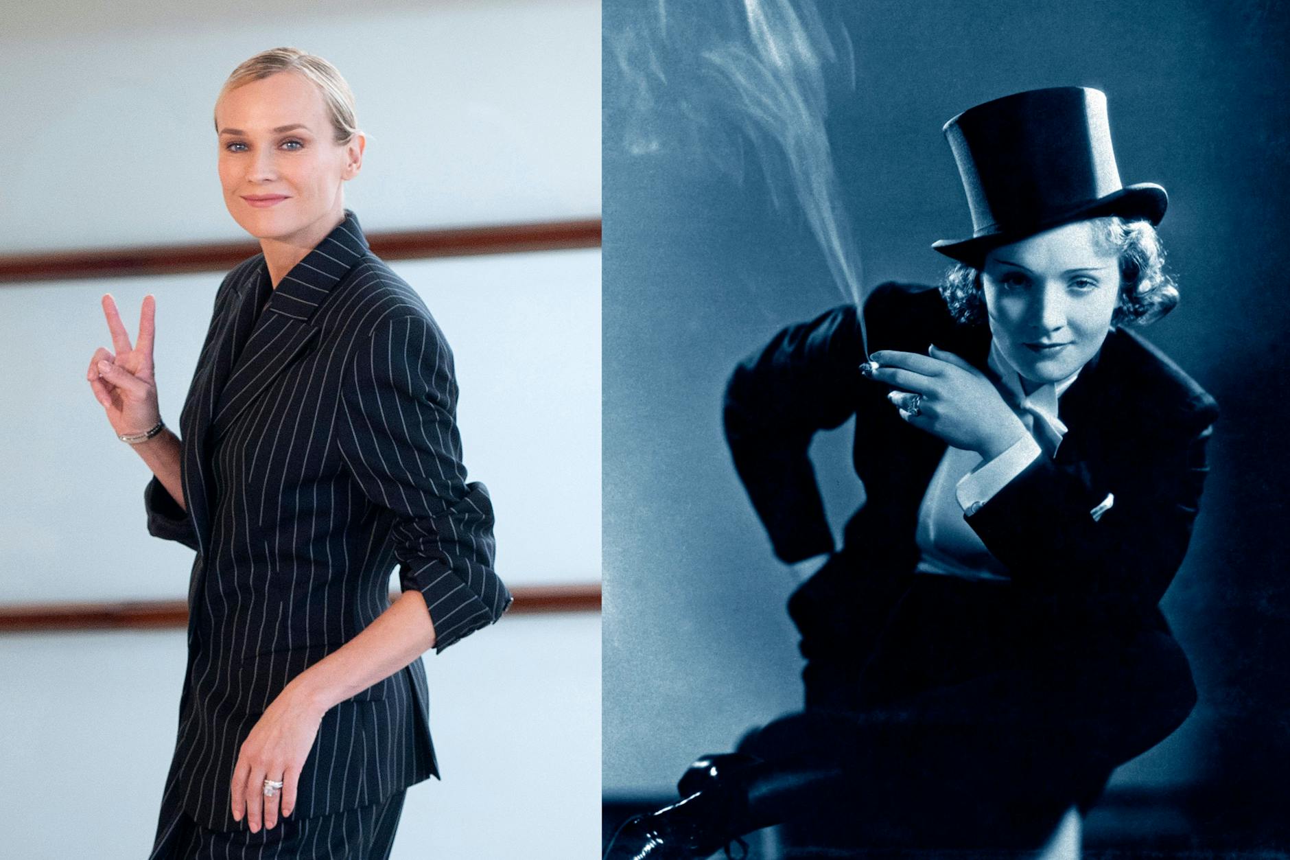Könnten verwandt sein: Diane Kruger und Marlene Dietrich.