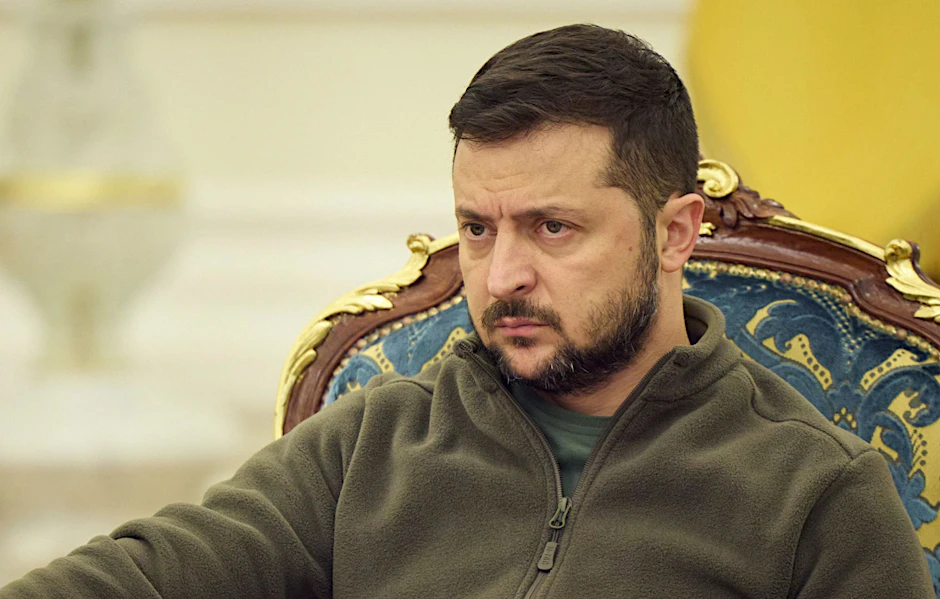 Wolodymyr Selenskyj, Präsident der Ukraine, prophezeite Russland „Niederlage, Schande und Verurteilung“.