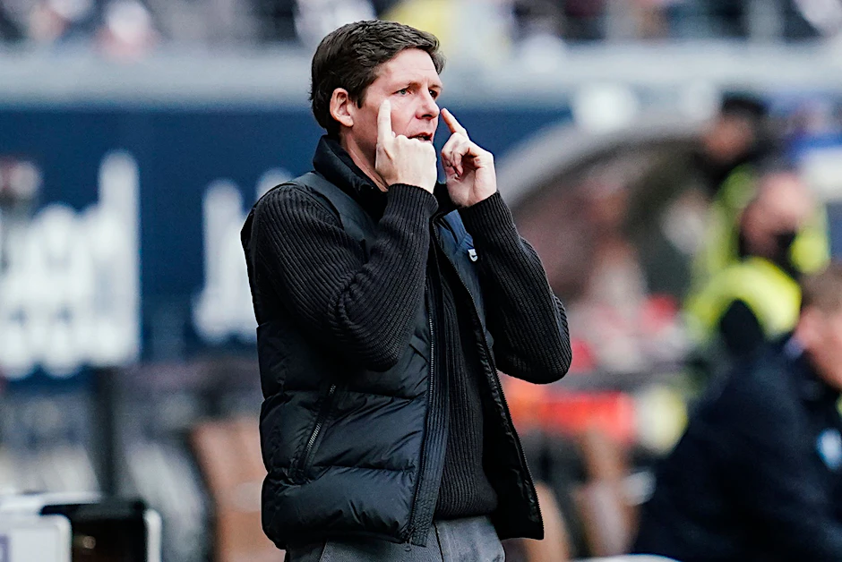 Frankfurts Trainer Oliver Glasner trifft mit seinem Team auf den 1. FC Union Berlin.  