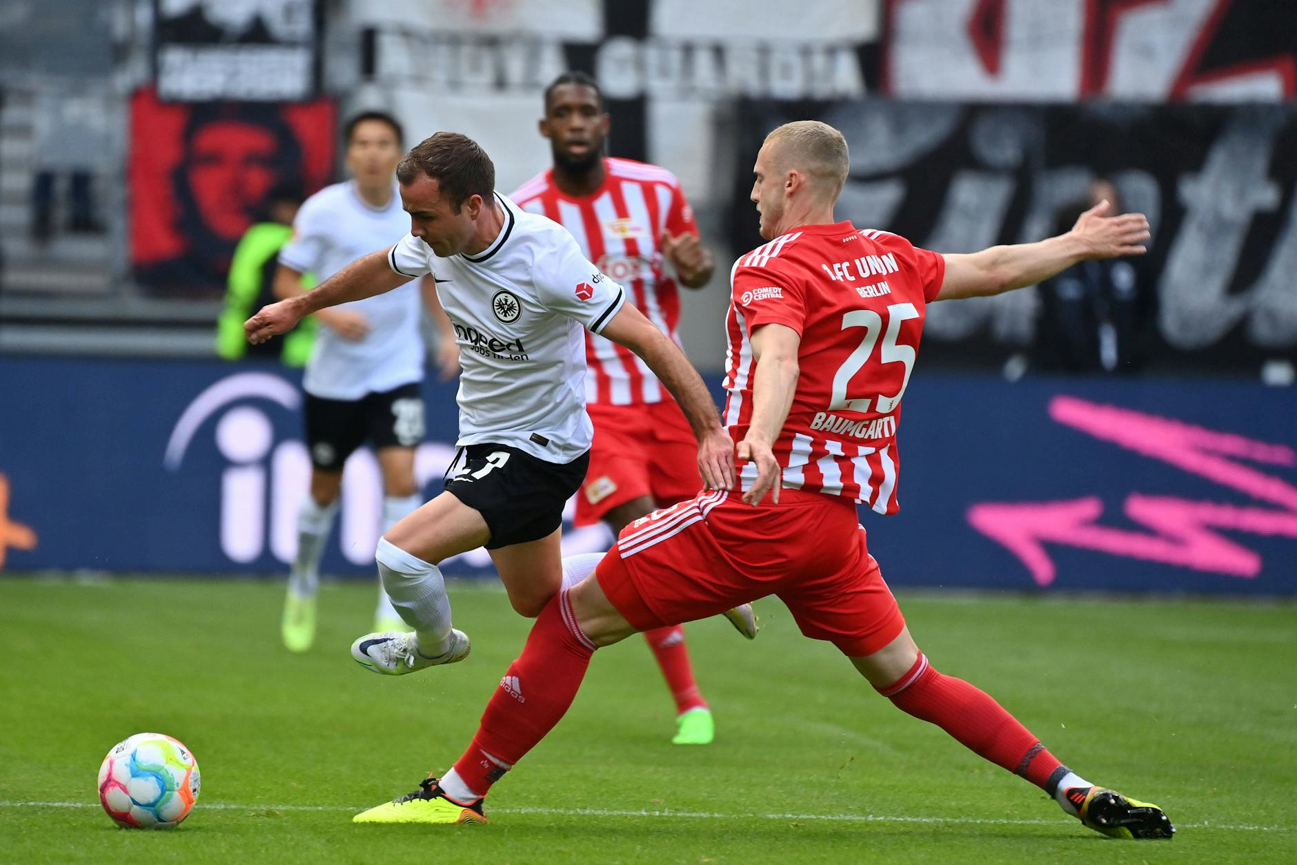 Mario Götze und Eintracht Frankfurt waren für Timo Baumgartl und dem 1. FC Union am Sonnabend zu stark 