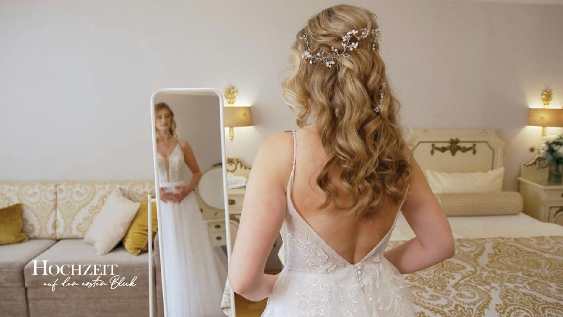 Jaqueline will ihren "Hochzeit auf den ersten Blick"-Bräutigam mit dem ersten Anblick von den Socken hauen.