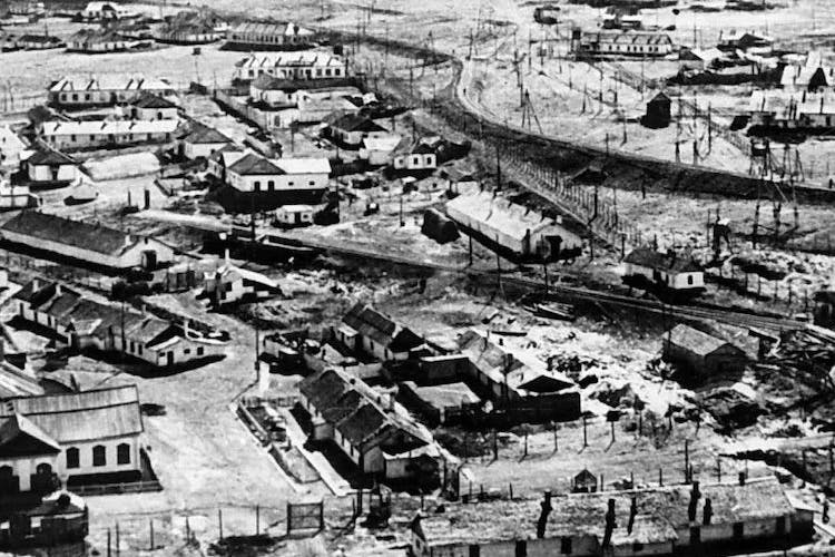 Eines der Lager in Workuta, 1956.