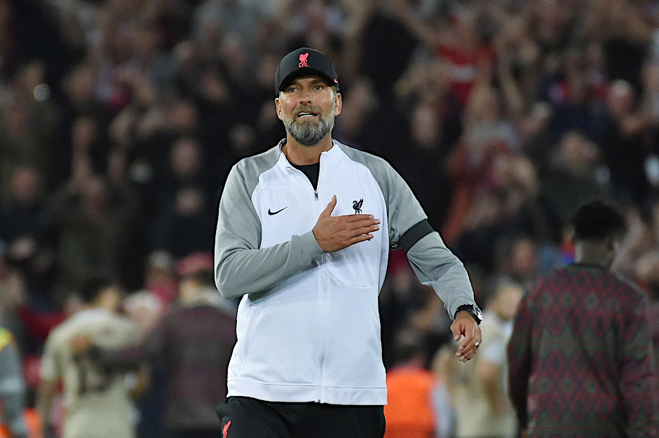 Erleichtert: Jürgen Klopp nach Liverpools Sieg gegen Ajax Amsterdam.  