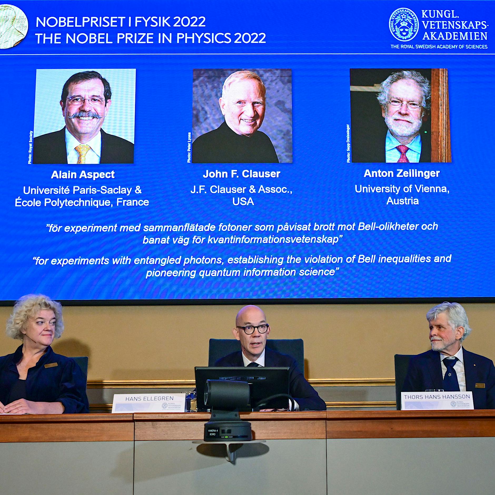 Physik-Nobelpreis für den Nachweis der „spukhaften Fernwirkung“ von Teilchen