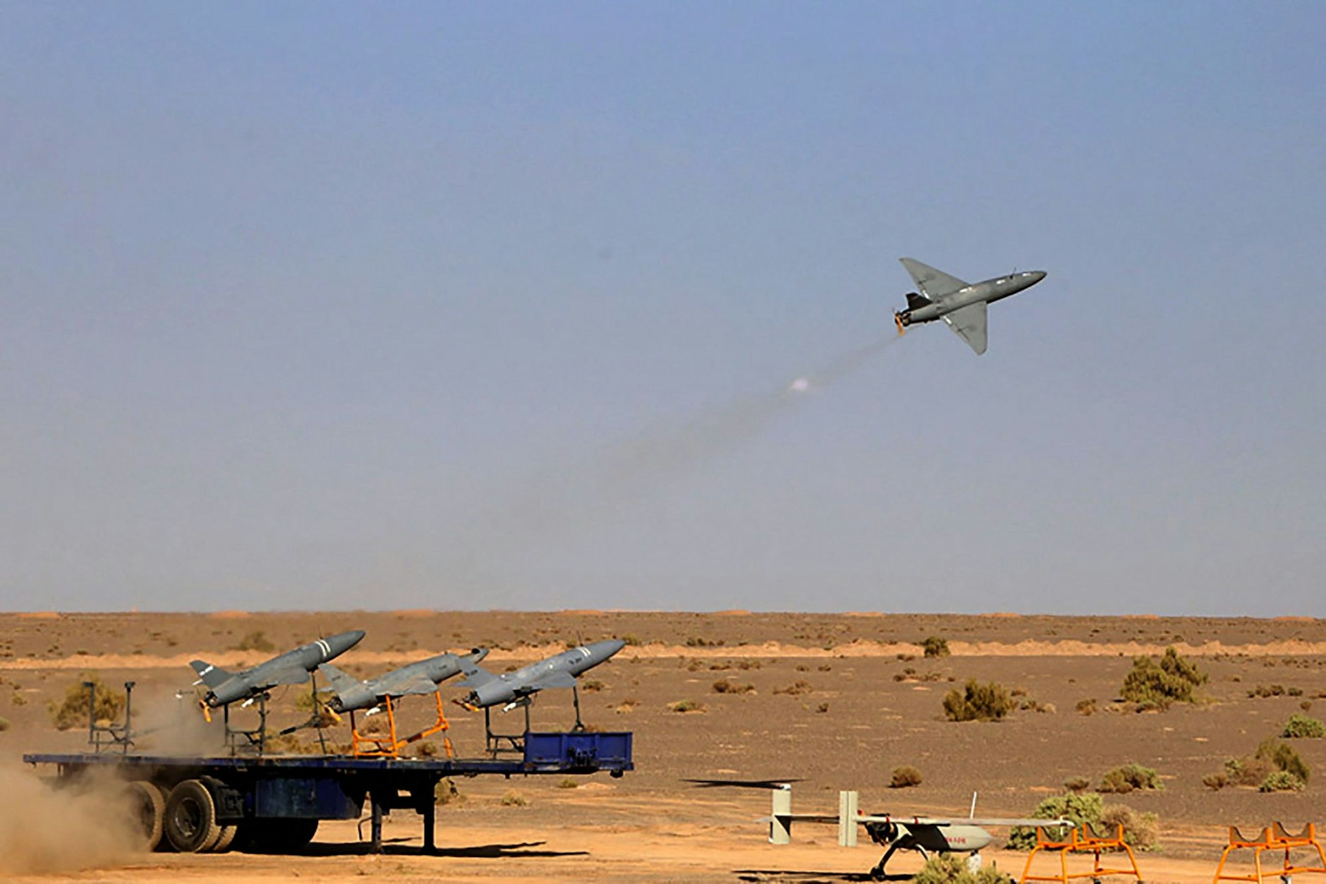 Der Ukraine zufolge flogen mehrere iranische Drohnen auf Ziele nahe Kiews. Russland setzt diese seit mehreren Wochen ein.