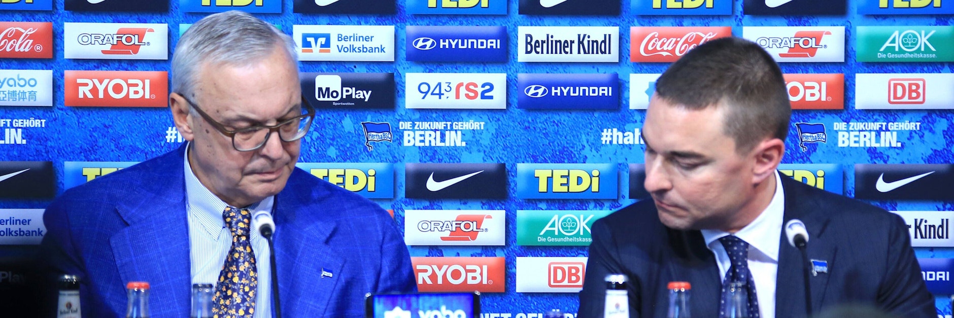 Das Verhältnis von Ex-Hertha-Präsident Werner Gegenbauer und Investor Lars Windhorst (r.) war schnell von Misstrauen geprägt.
