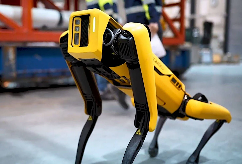 Soldat der Zukunft? Ein vierbeiniger Laufroboter der US-Firma Boston Dynamics.