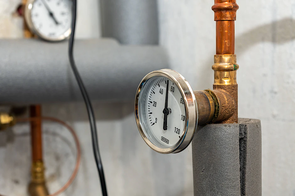 Heizungsanlage für Fernwärme in einem Altbau