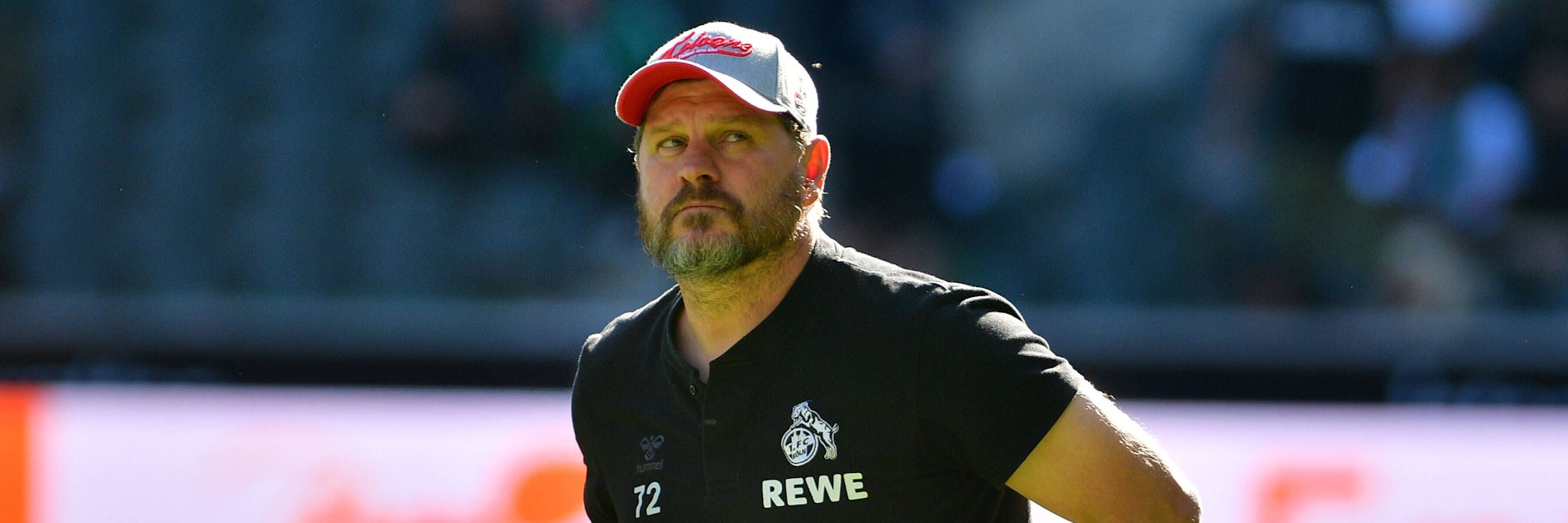Steffen Baumgart, Trainer des 1. FC Köln, machte vor dem Rheinderby bei B<b>orussia Mönchengladbach seinem Ärger über die Kölner&nbsp;Erwartungshaltung Luft.</b>