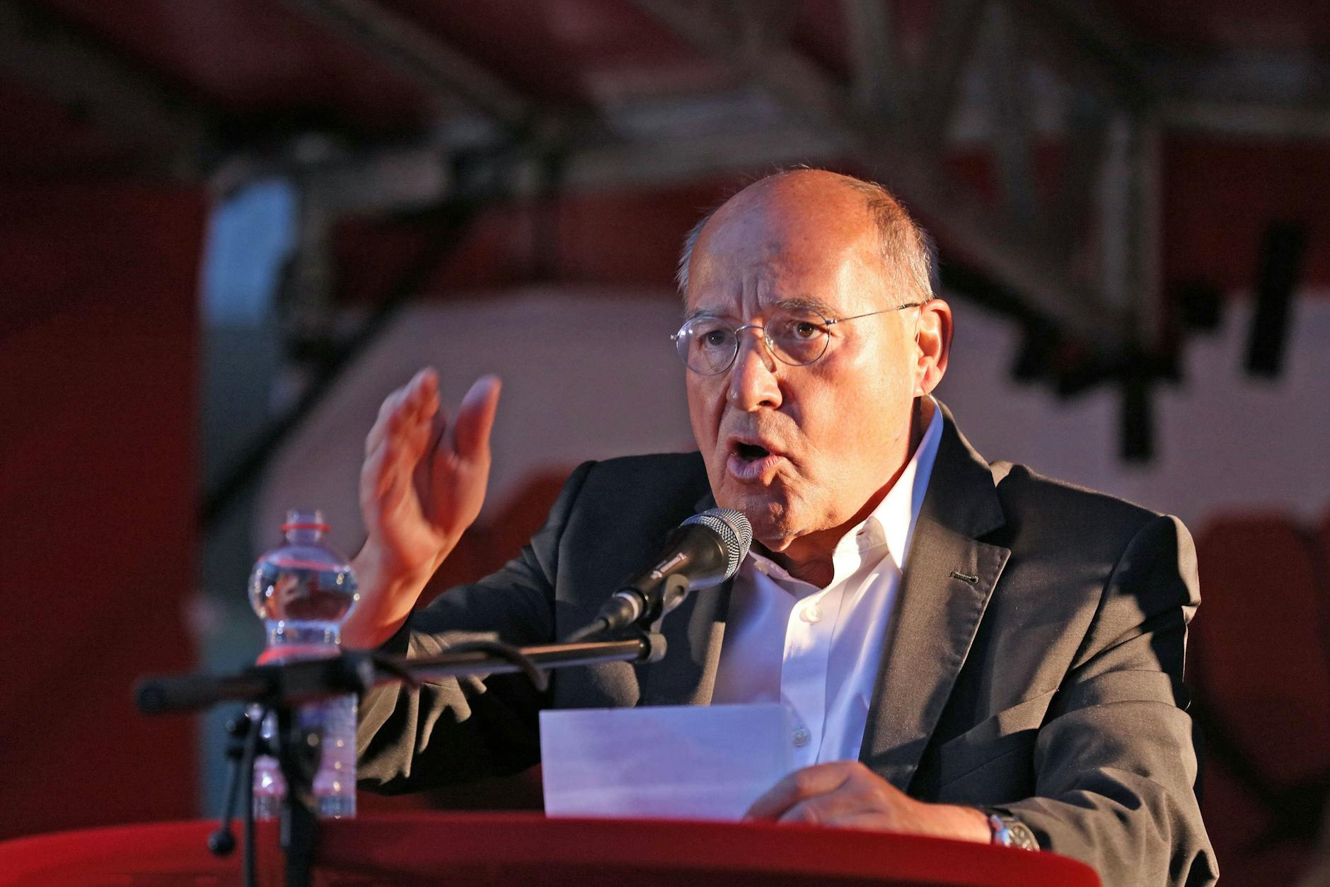 Gregor Gysi vor wenigen Tagen in Leipzig.