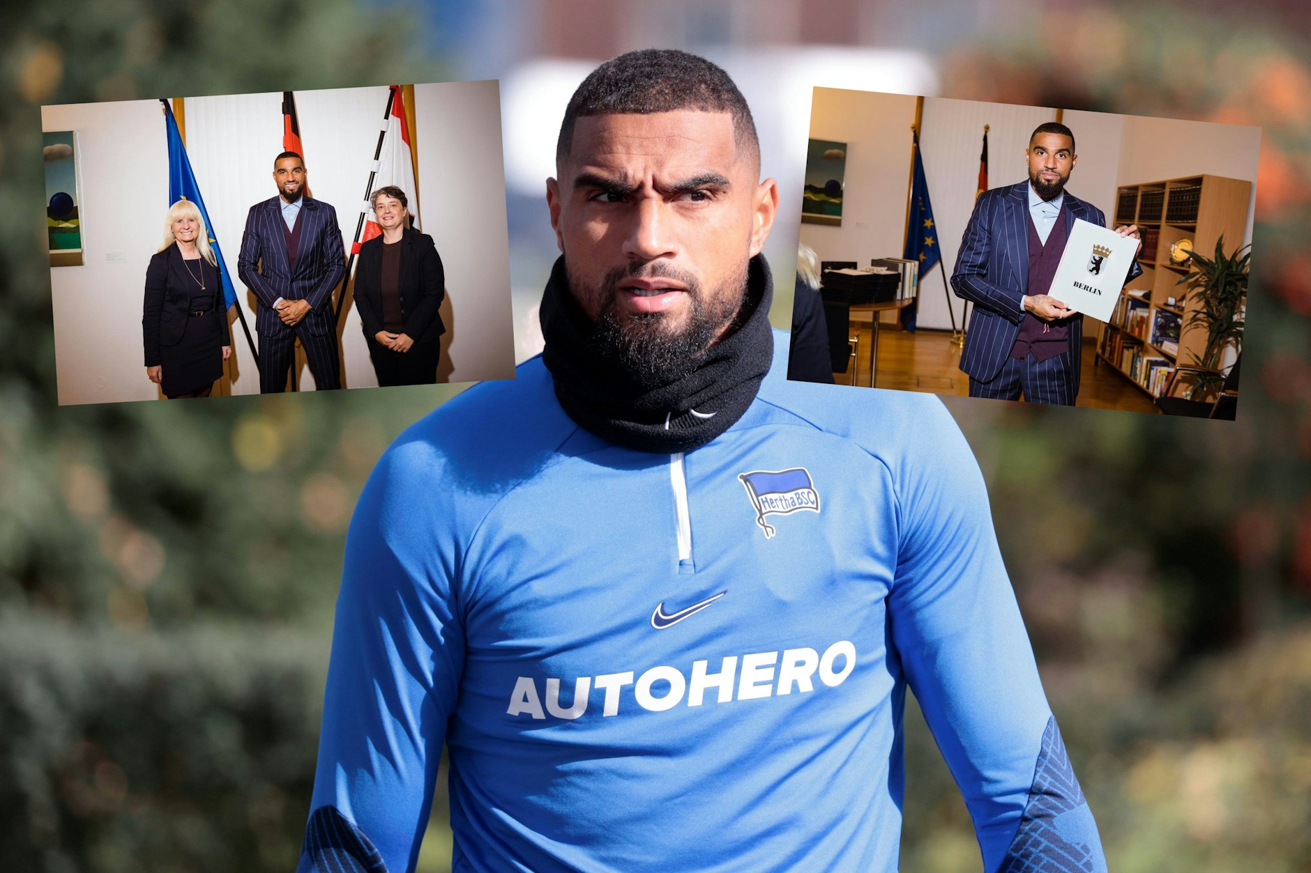 Im Wedding geboren und nun offiziell Botschafter für Berlin bei der EM 2024: Hertha-Star Prince Boateng (35).&nbsp;