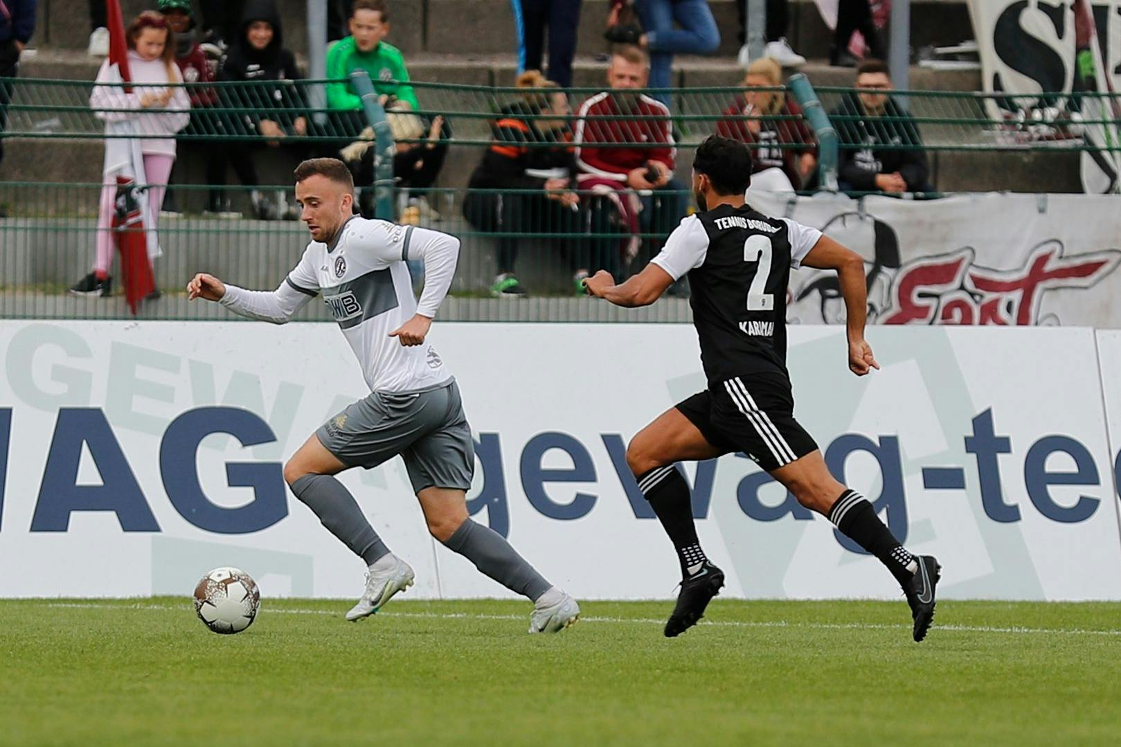 Marvin Kleihs (l.) ist zurück beim BFC Dynamo nach langwieriger Verletzungsmisere. 