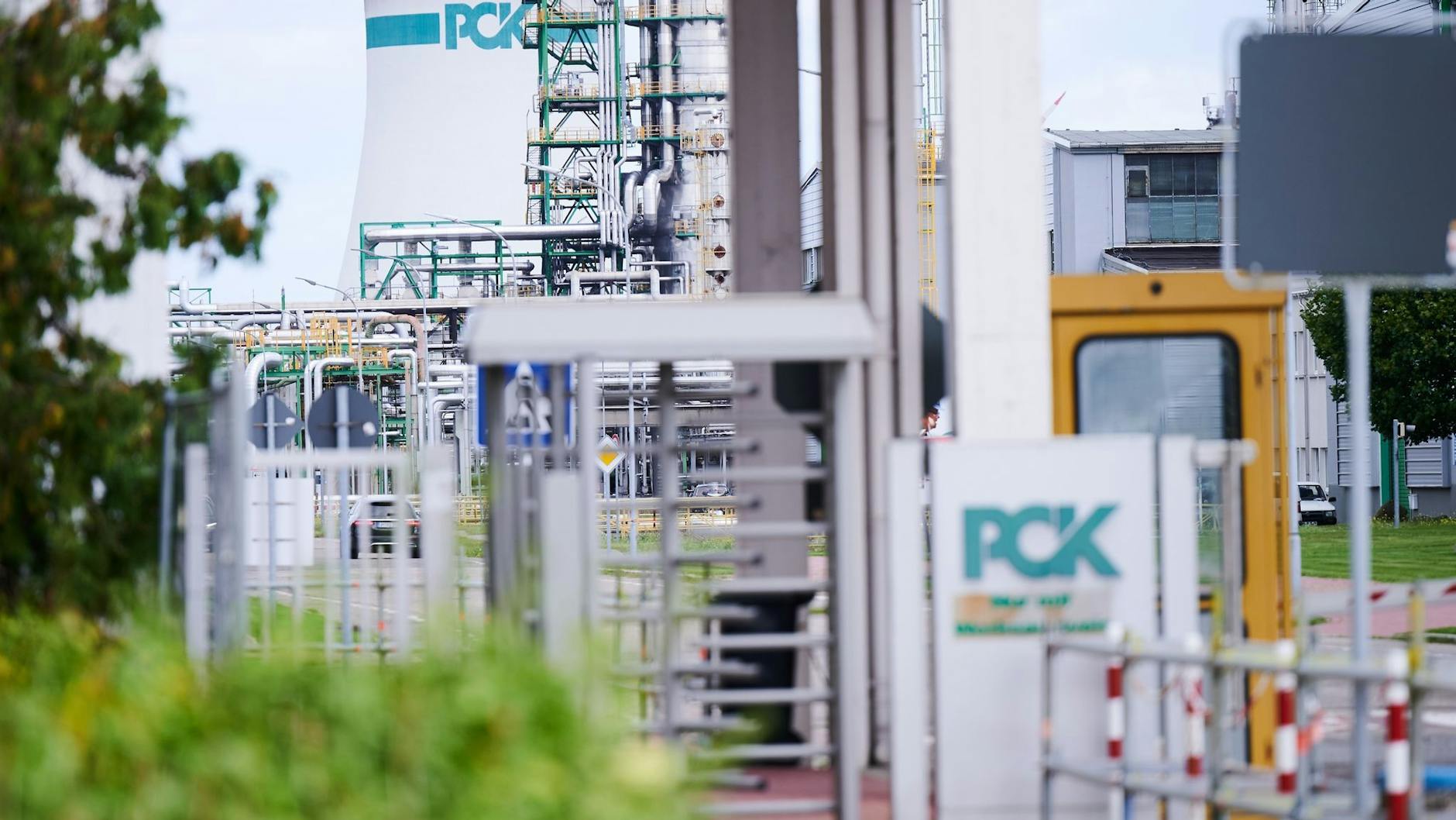 Von russischer Energie abhängig: ein Blick auf die Raffinerie PCK in Schwedt. 