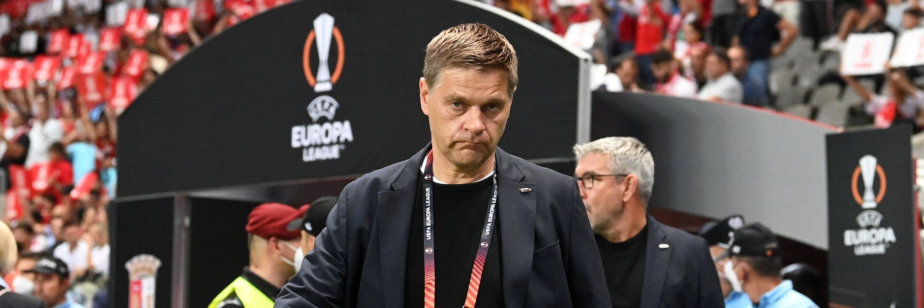 Tabellenführer der Bundesliga und Europa-League-Nächte: Oliver Ruhnert, Manager des 1. FC Union, hat eigentlich genügend Gründe, freundlicher zu gucken.&nbsp;