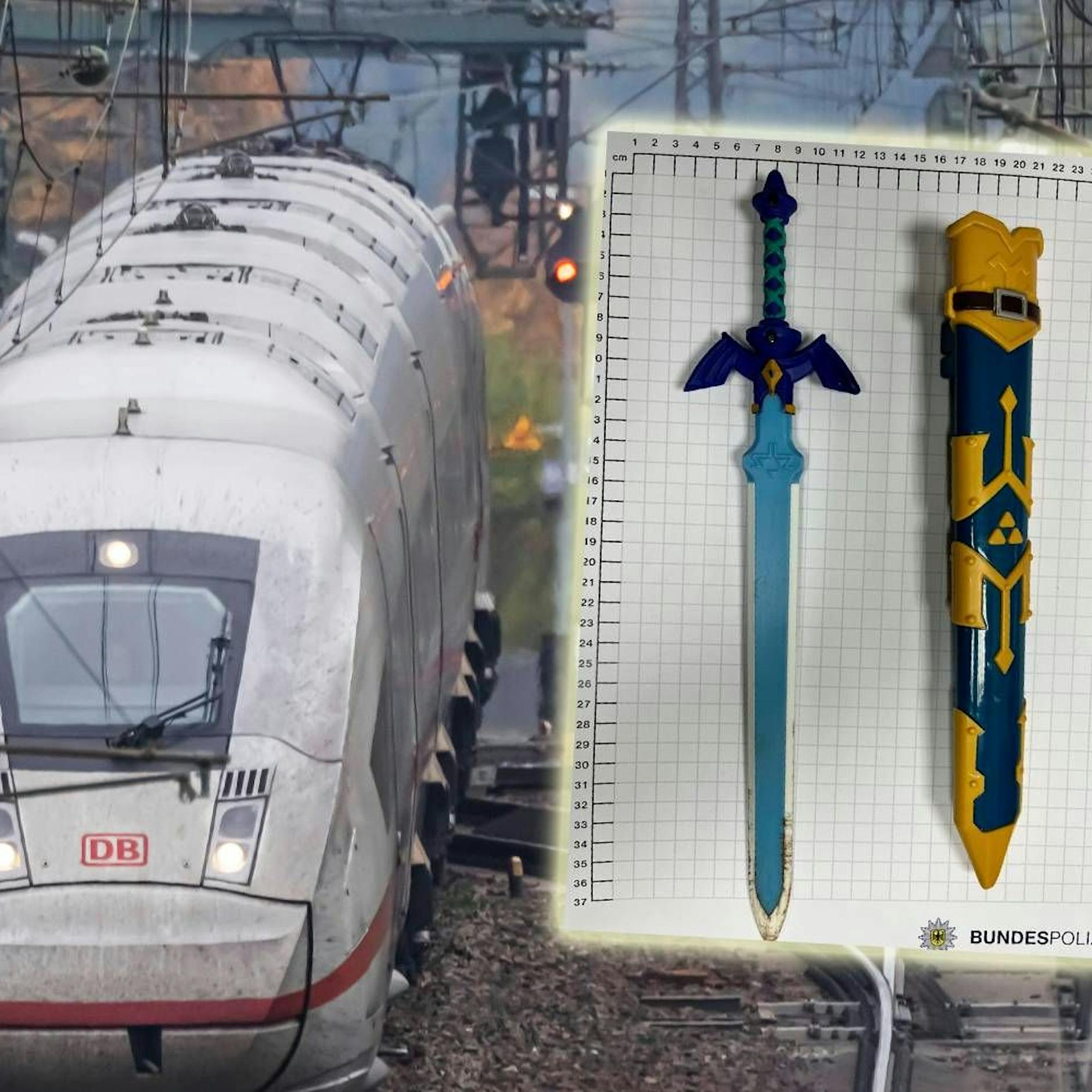 Keine Maske, dafür ein Schwert: Polizei nimmt Berliner im ICE fest