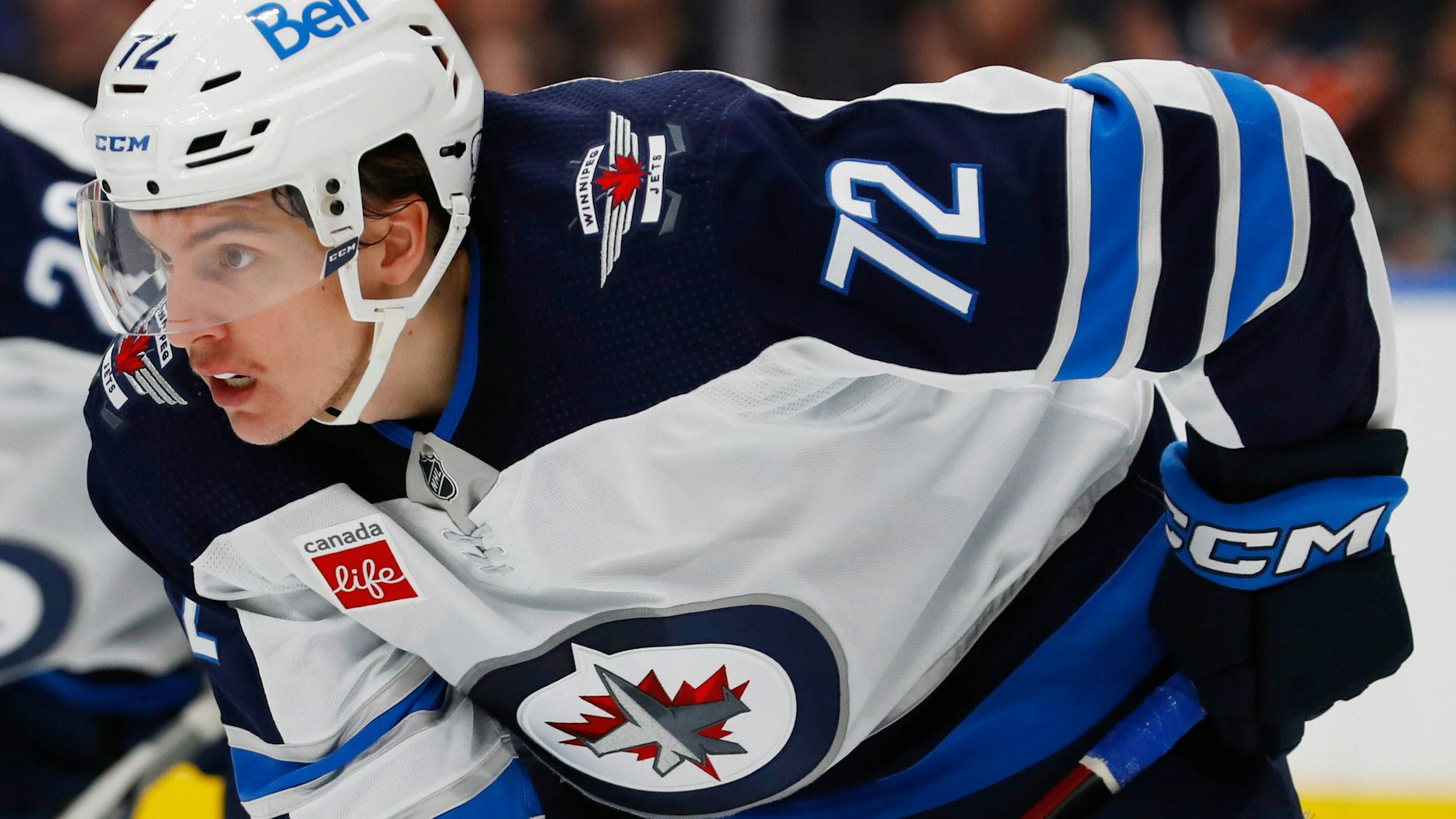 Leon Gawanke in den Farbei der Winnipeg Jets – das gab es wieder nur in der NHL-Pre-Saison.